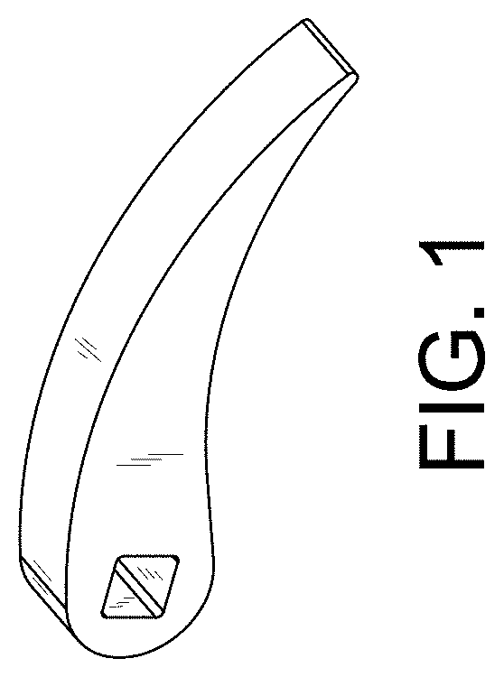 Patent USD1001602 Figure 1 – Curved pocket wedge