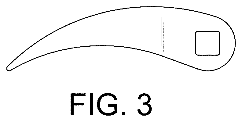 Patent USD1001602 Figure 3 – Curved pocket wedge