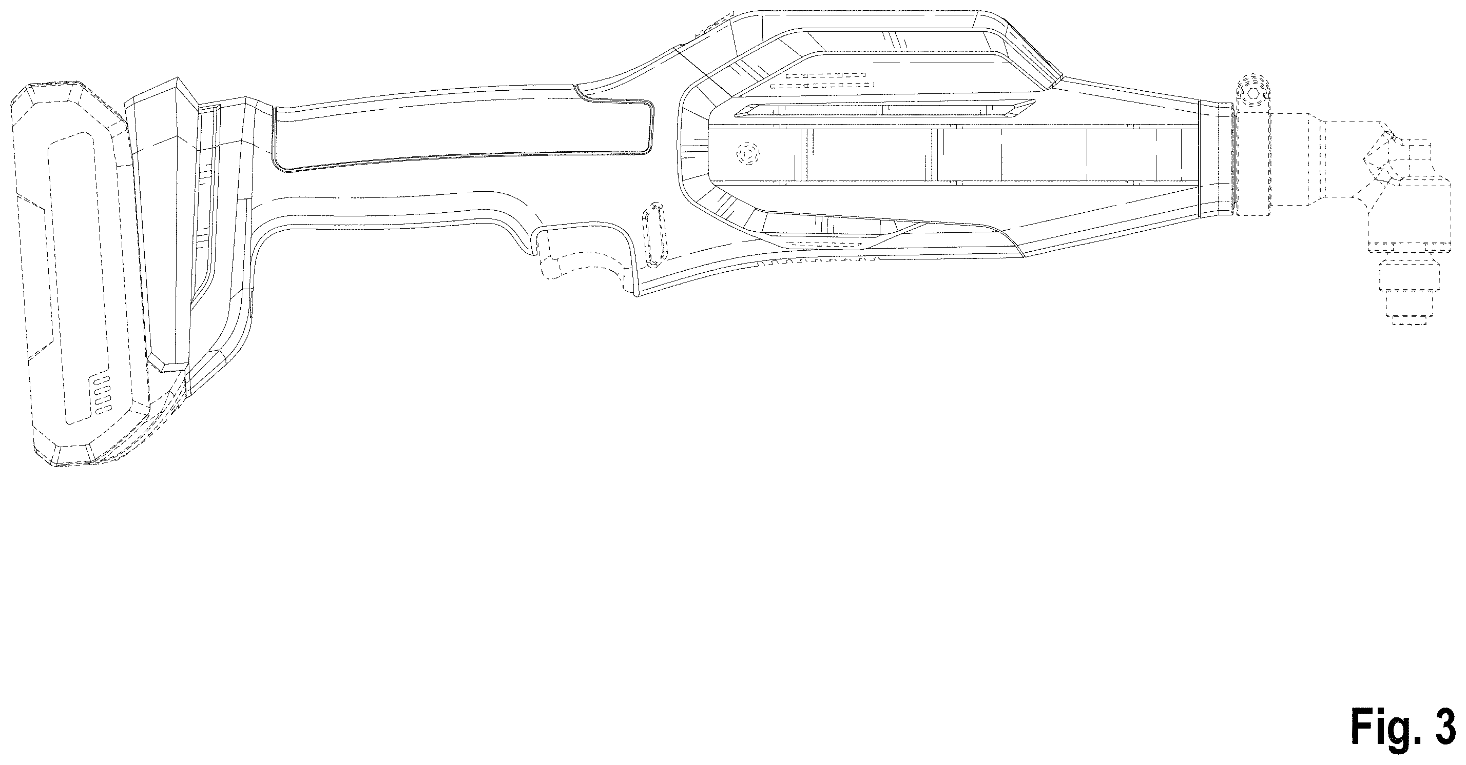 Patent USD1001606 Figure 3 – Power tool