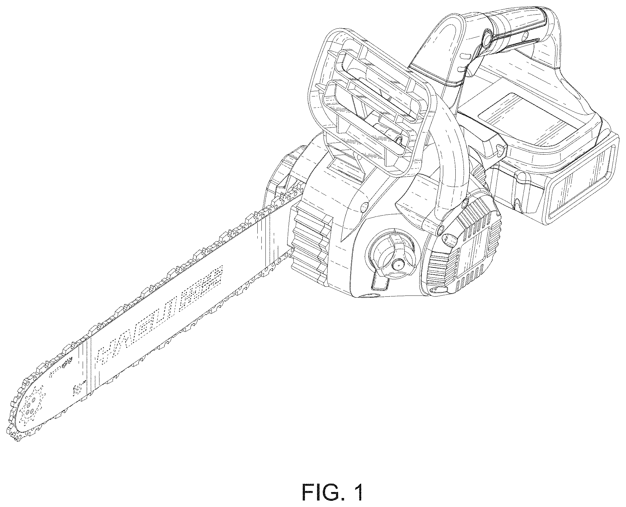 Patent USD1001607 Figure 1 – Chainsaw