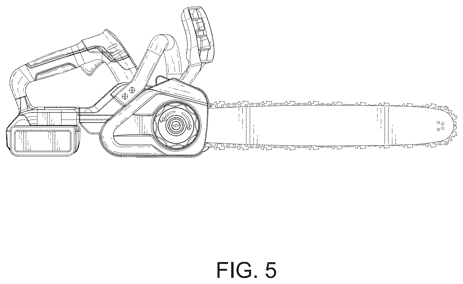 Patent USD1001607 Figure 5 – Chainsaw