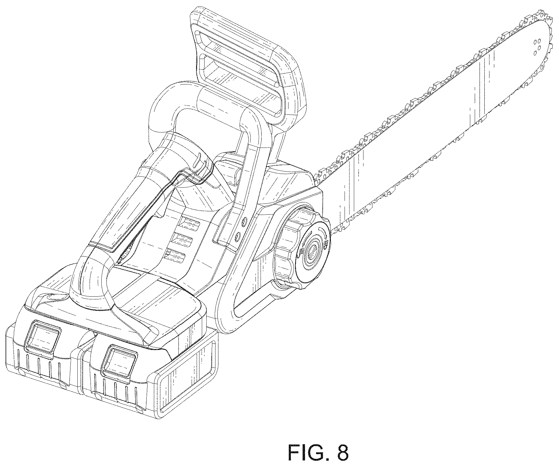 Patent USD1001607 Figure 8 – Chainsaw