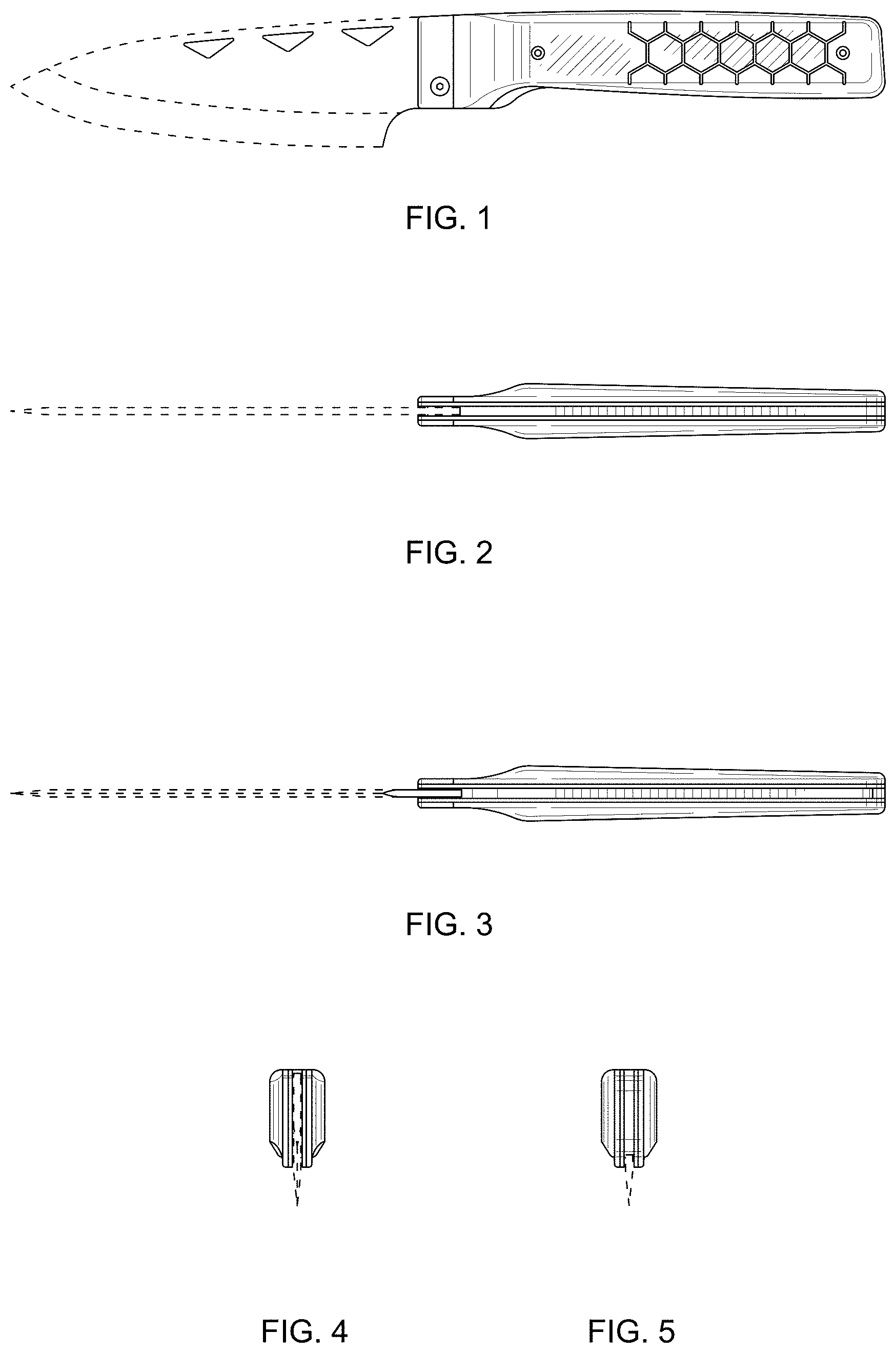 Patent USD1001612 Figure 1 – Folding knife