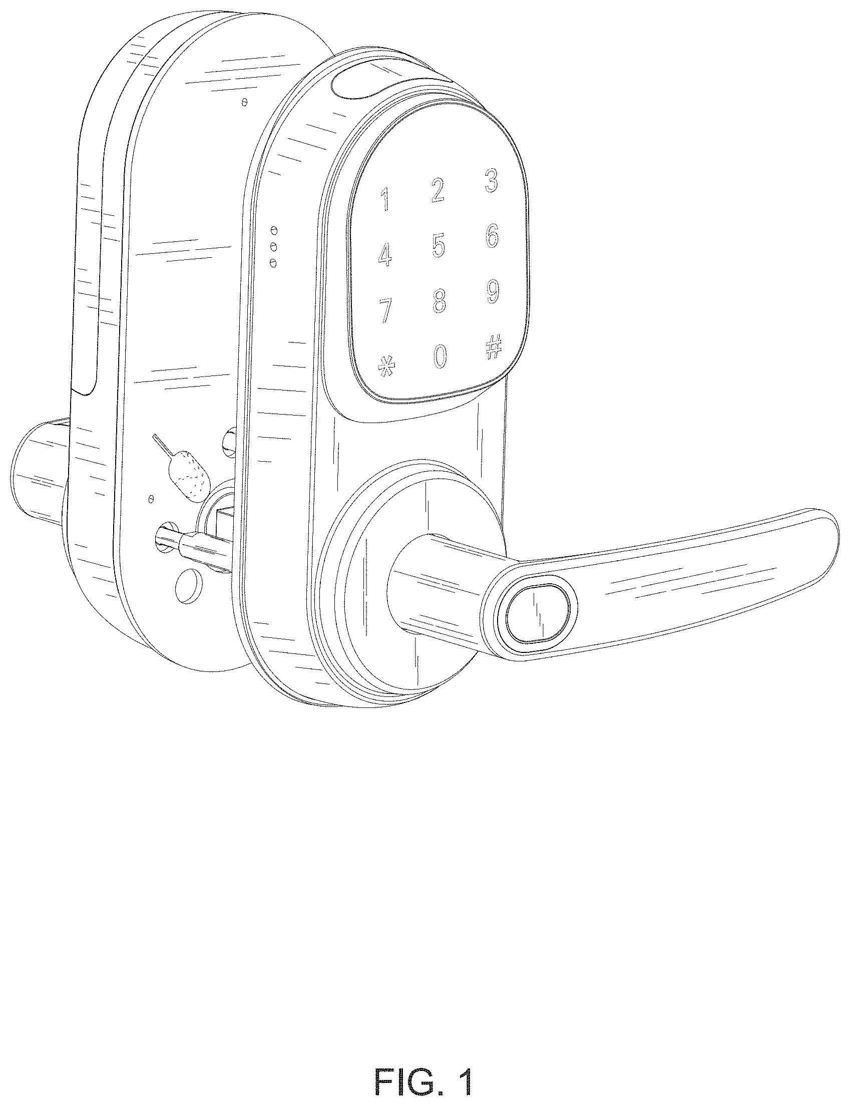 Patent USD1001616 Figure 1 – Smart lock