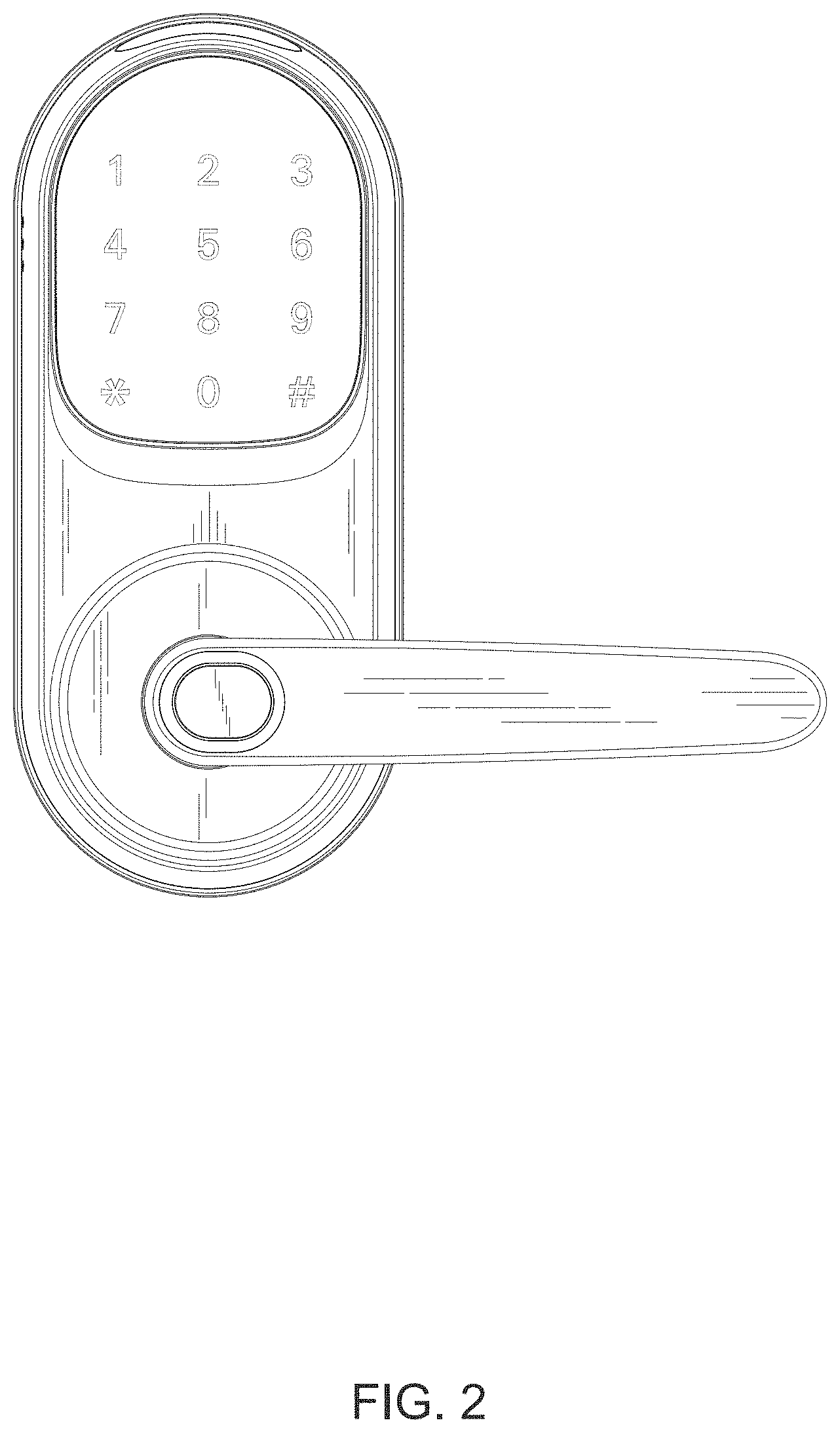 Patent USD1001616 Figure 2 – Smart lock