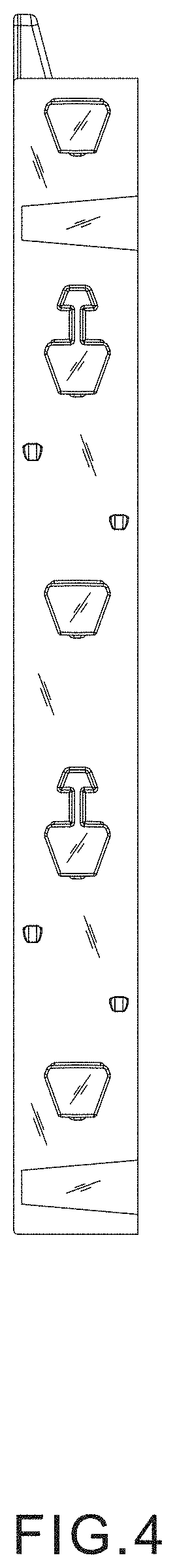 Patent USD1001621 Figure 4 – Cable management fingers