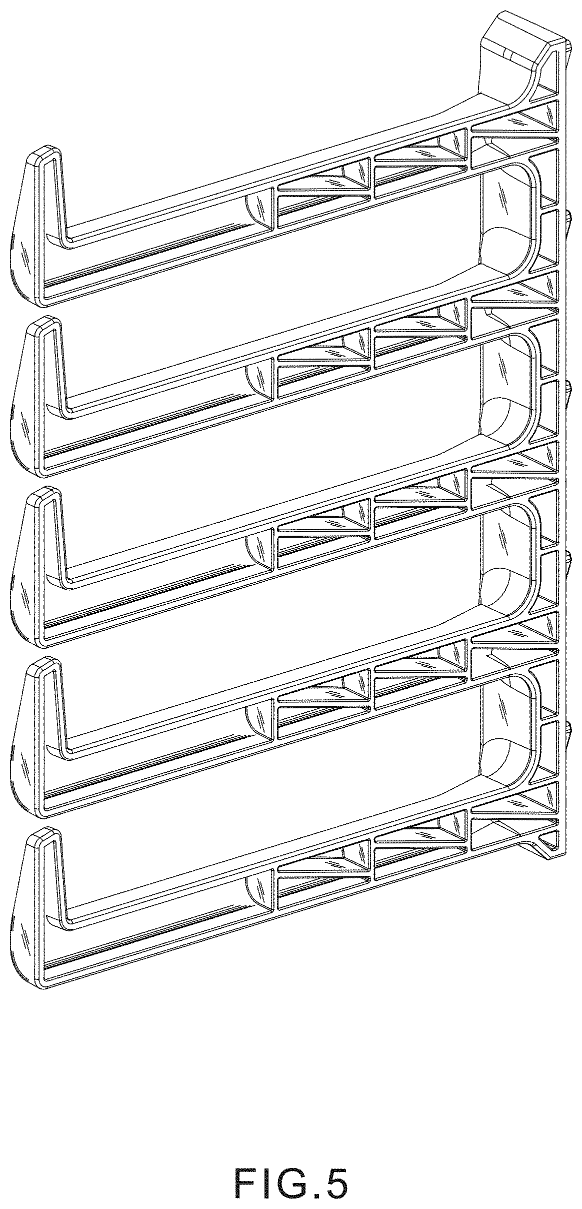 Patent USD1001621 Figure 5 – Cable management fingers