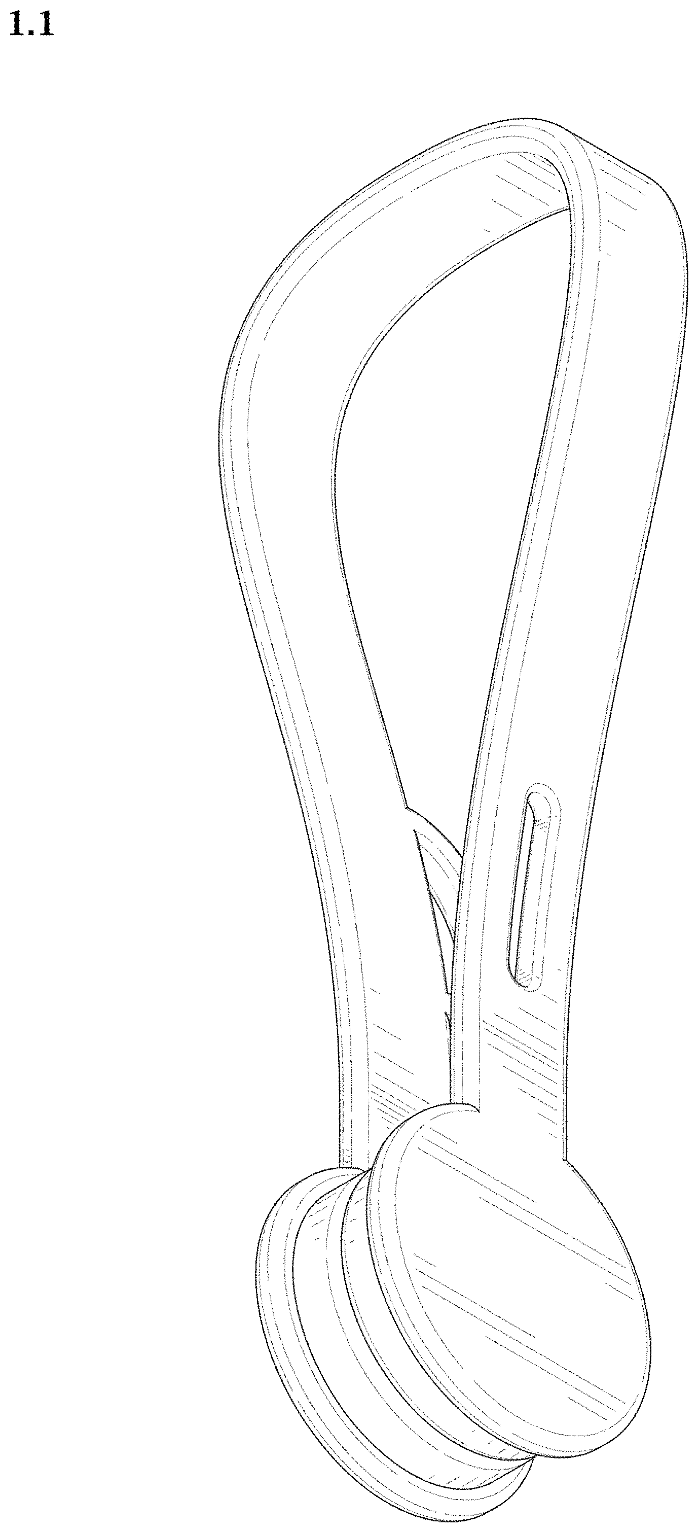 Patent USD1001622 — Magnetic clip for fastening cables — Figure 1