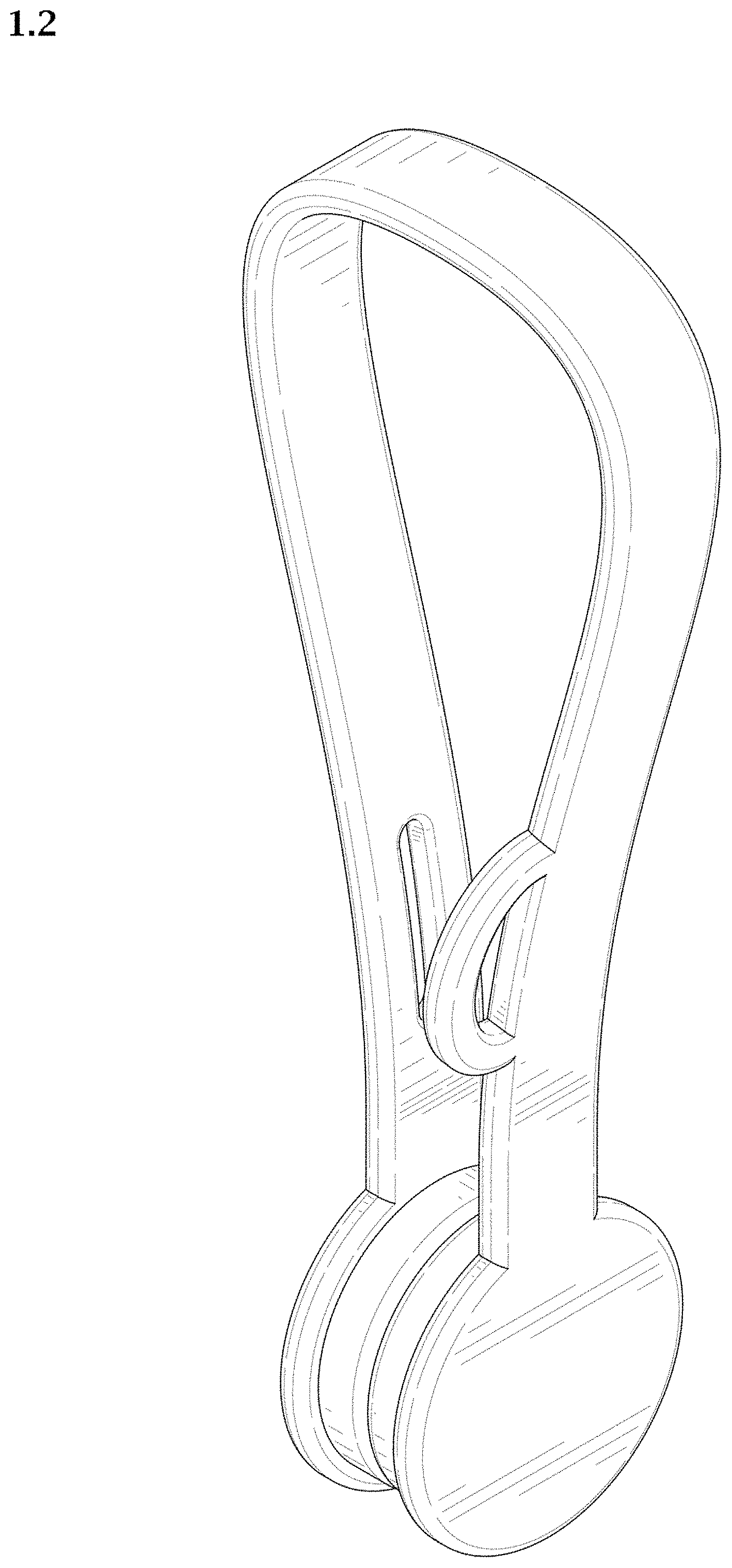 Patent USD1001622 Figure 2 – Magnetic clip for fastening cables