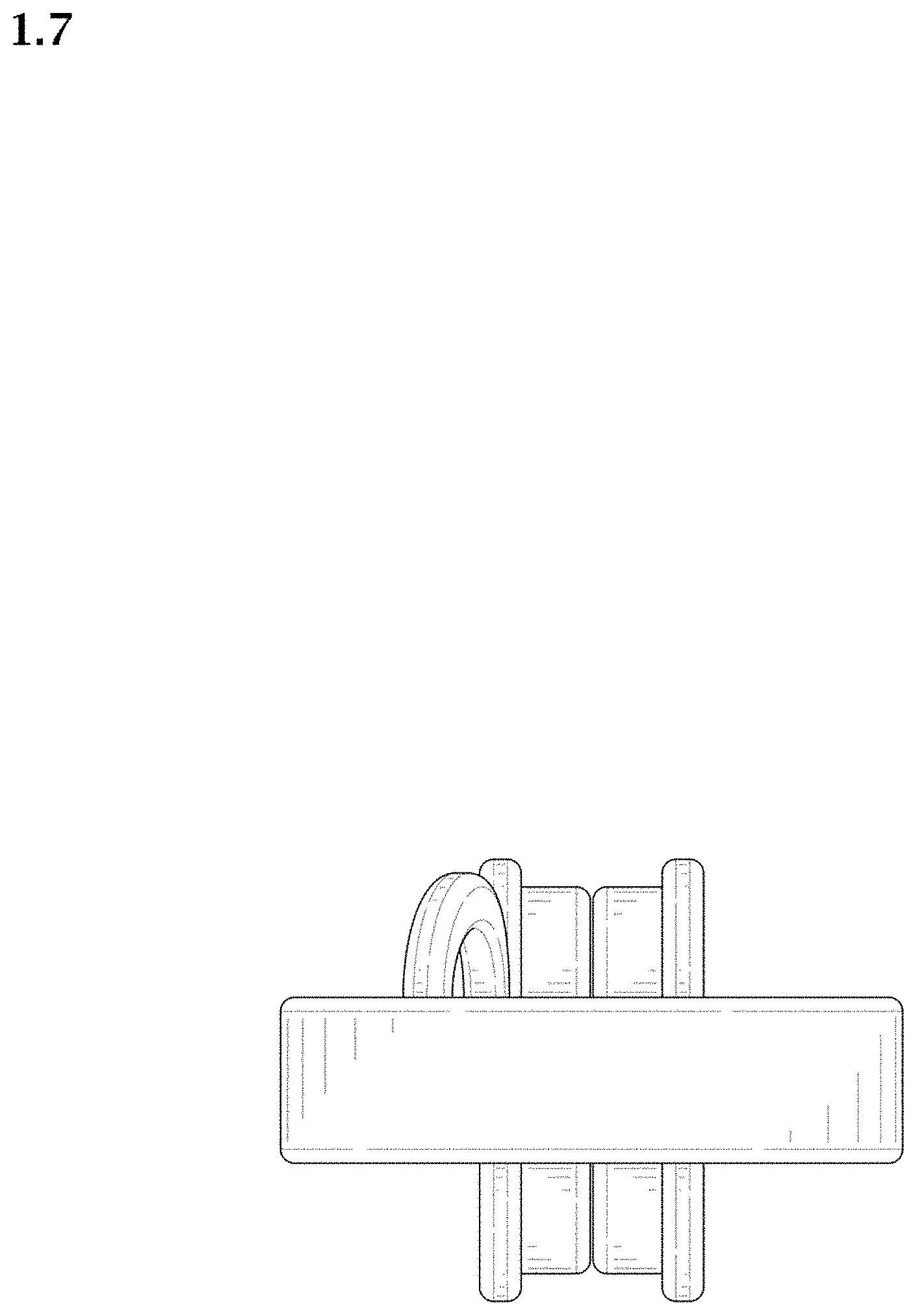 Patent USD1001622 Figure 7 – Magnetic clip for fastening cables