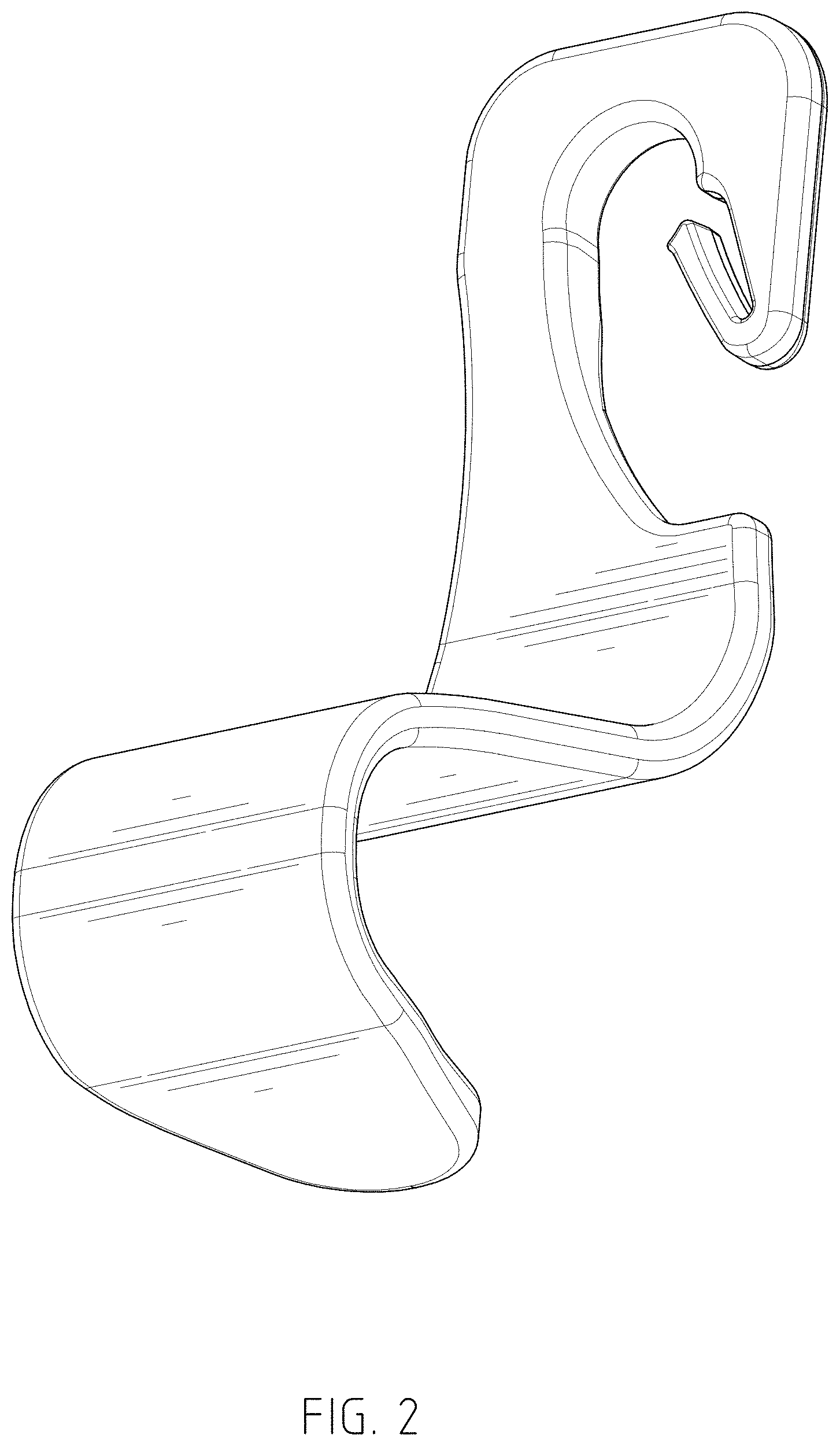 Patent USD1001624 Figure 2 – Car hook