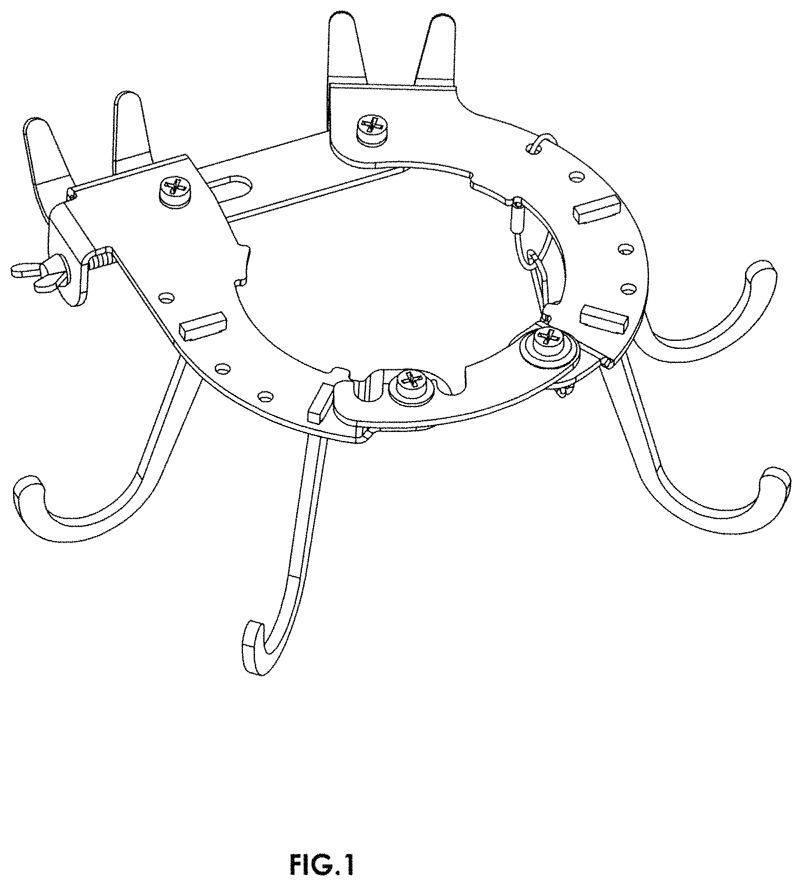Patent USD1001626 Figure 1 – Gas cylinder hanger