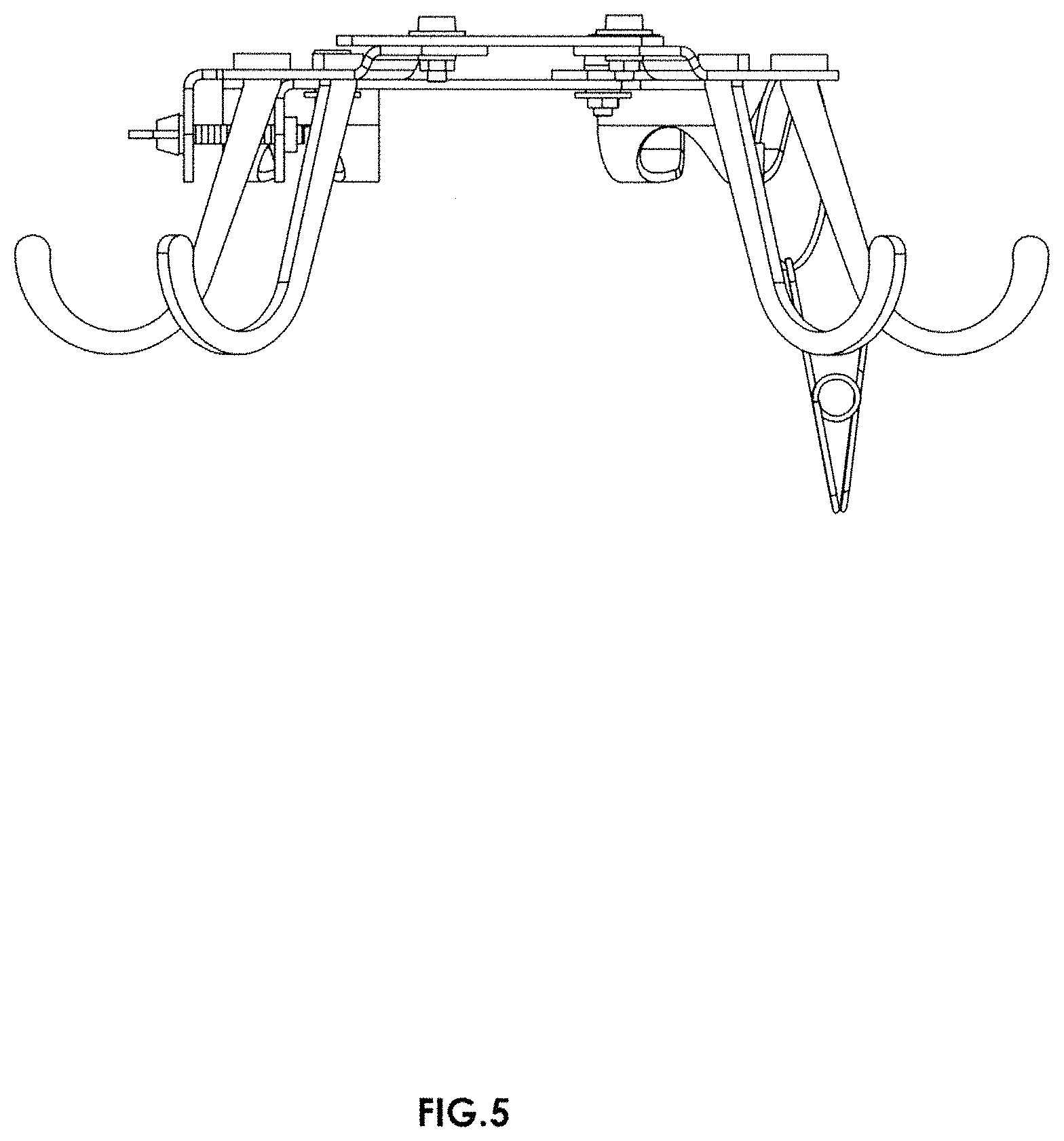 Patent USD1001626 Figure 5 – Gas cylinder hanger