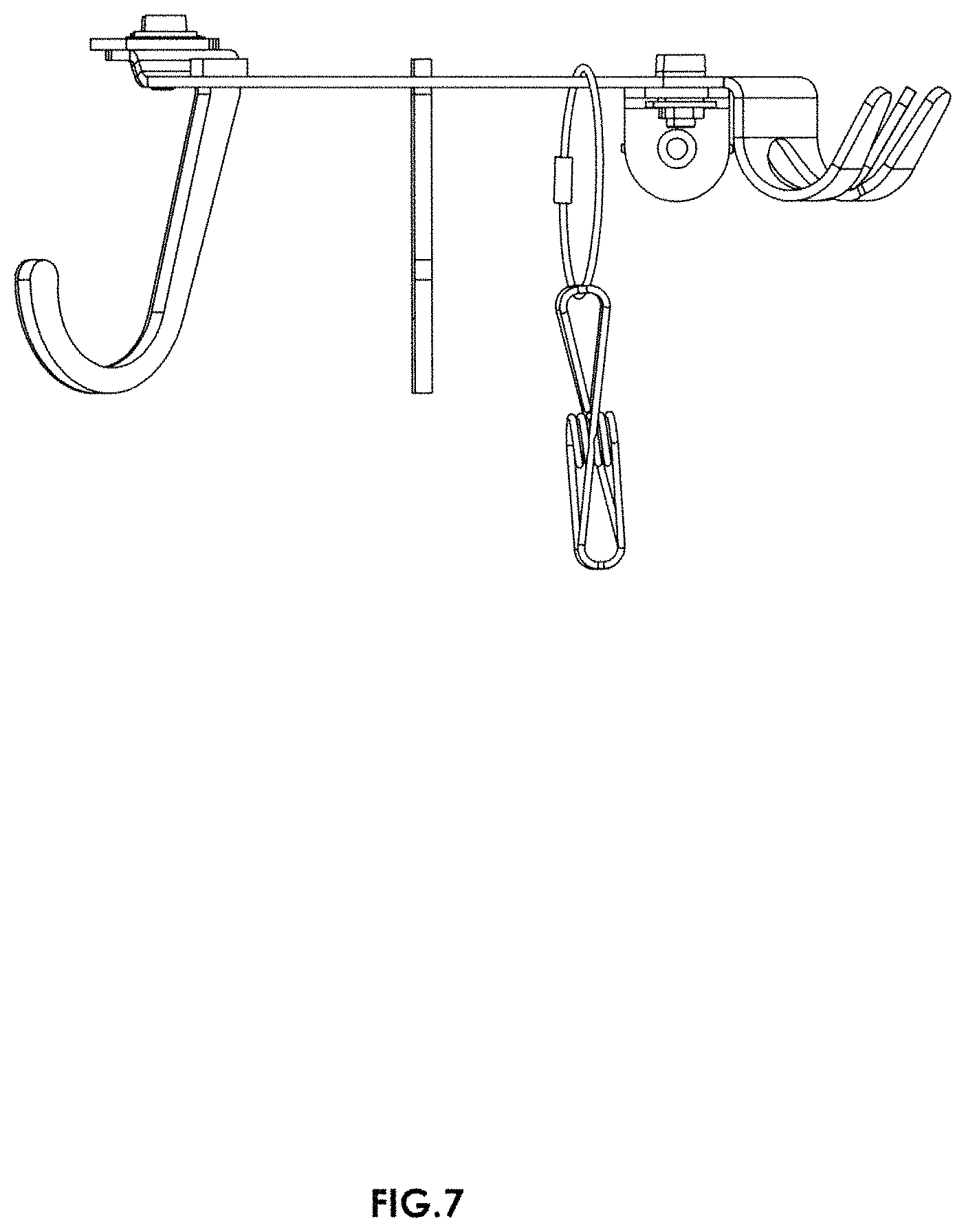 Patent USD1001626 Figure 7 – Gas cylinder hanger
