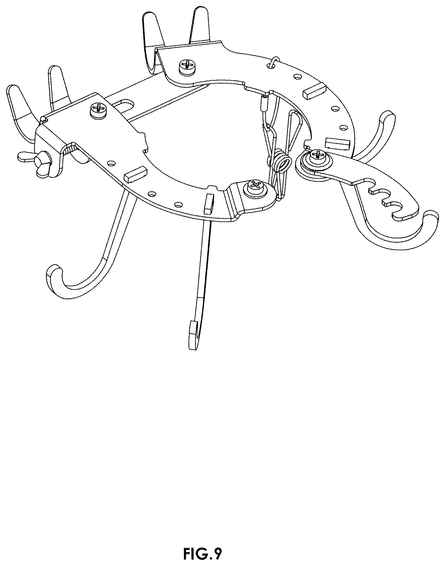 Patent USD1001626 Figure 9 – Gas cylinder hanger
