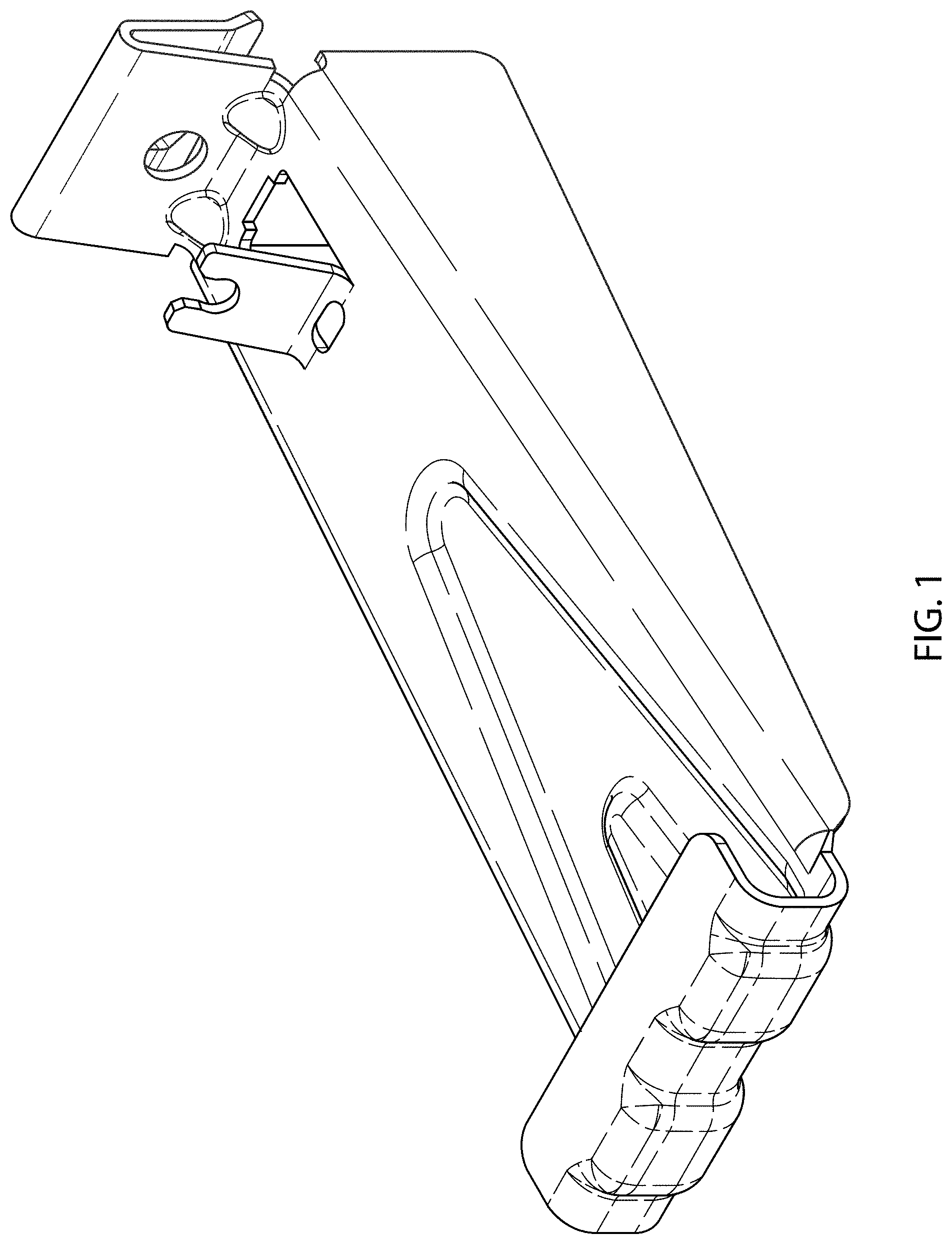 Patent USD1001627 Figure 1 – Gutter hanger