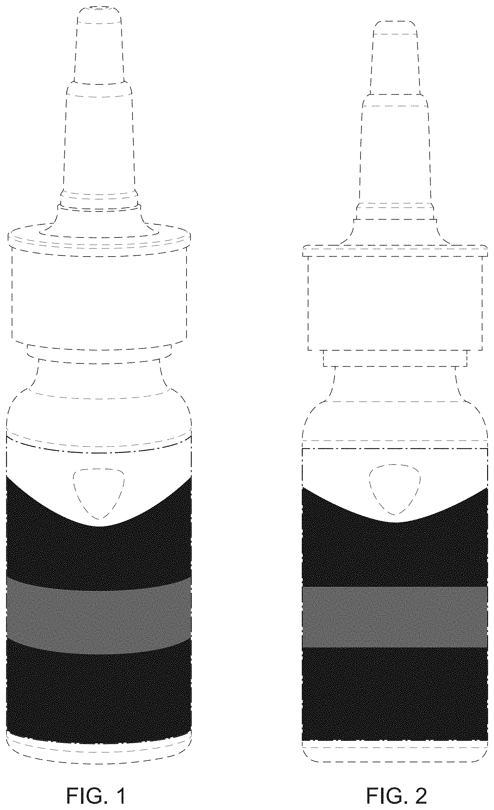 Patent USD1001632 Figure 1 – Over the counter medicinal container with surface ornamentation
