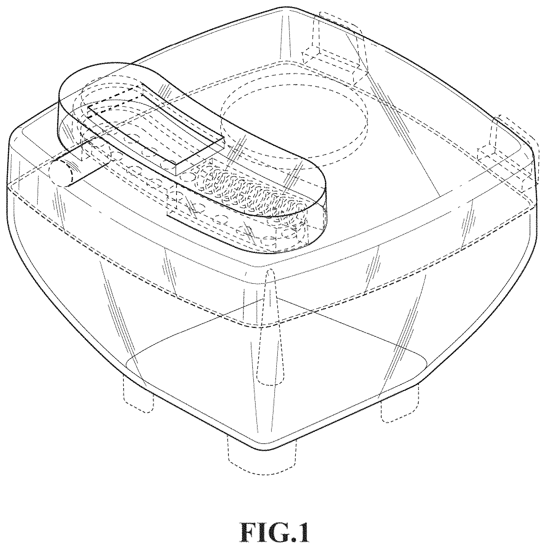 Patent USD1001636 Figure 1 – Container