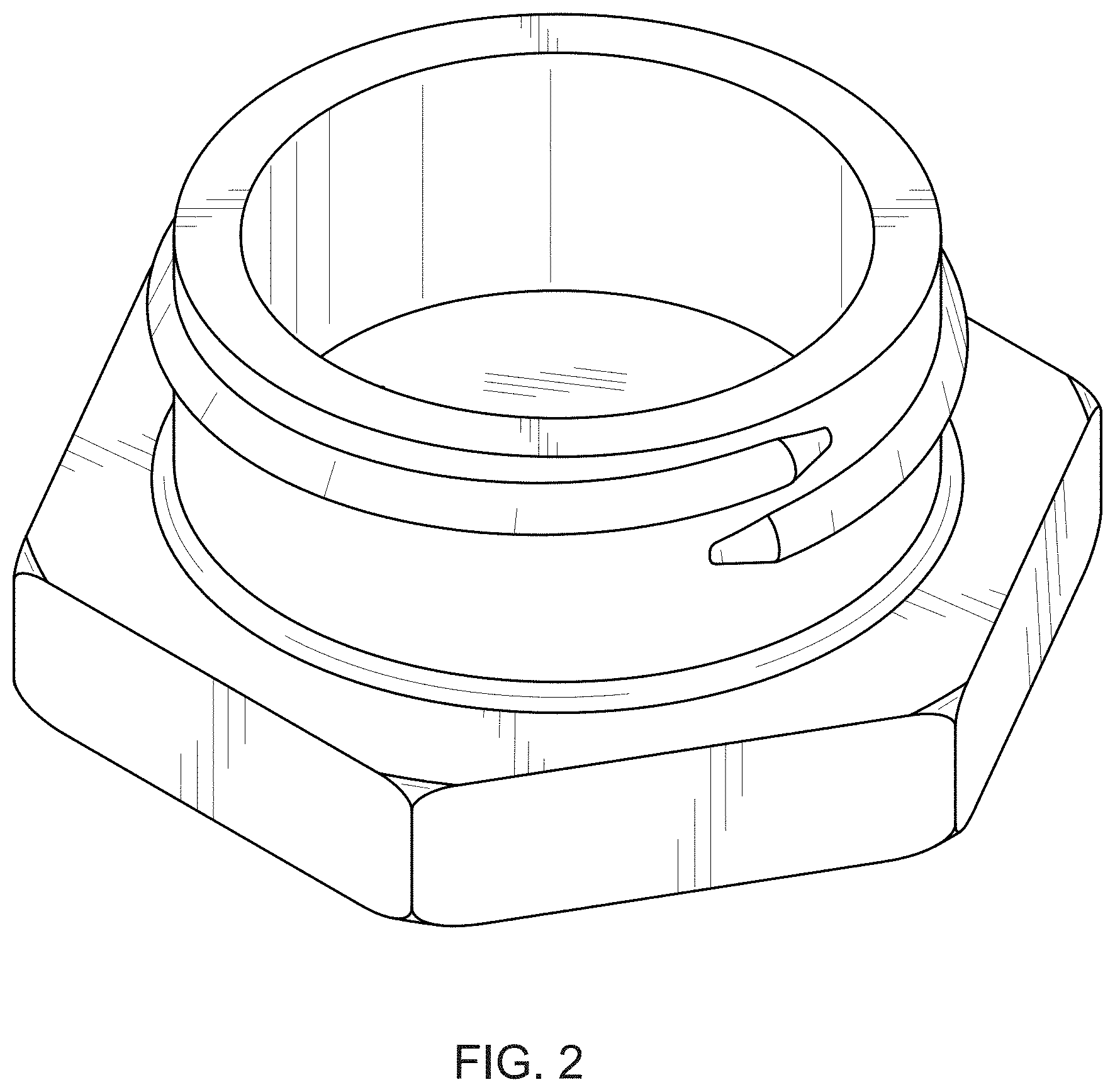 Patent USD1001637 Figure 2 – Container male cap
