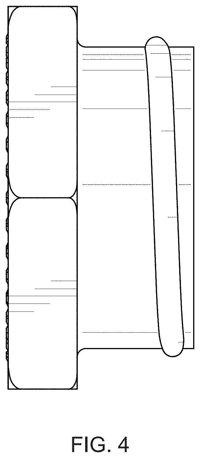 Patent USD1001637 Figure 4 – Container male cap