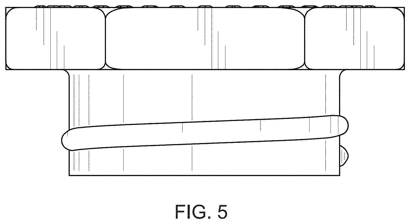 Patent USD1001637 Figure 5 – Container male cap