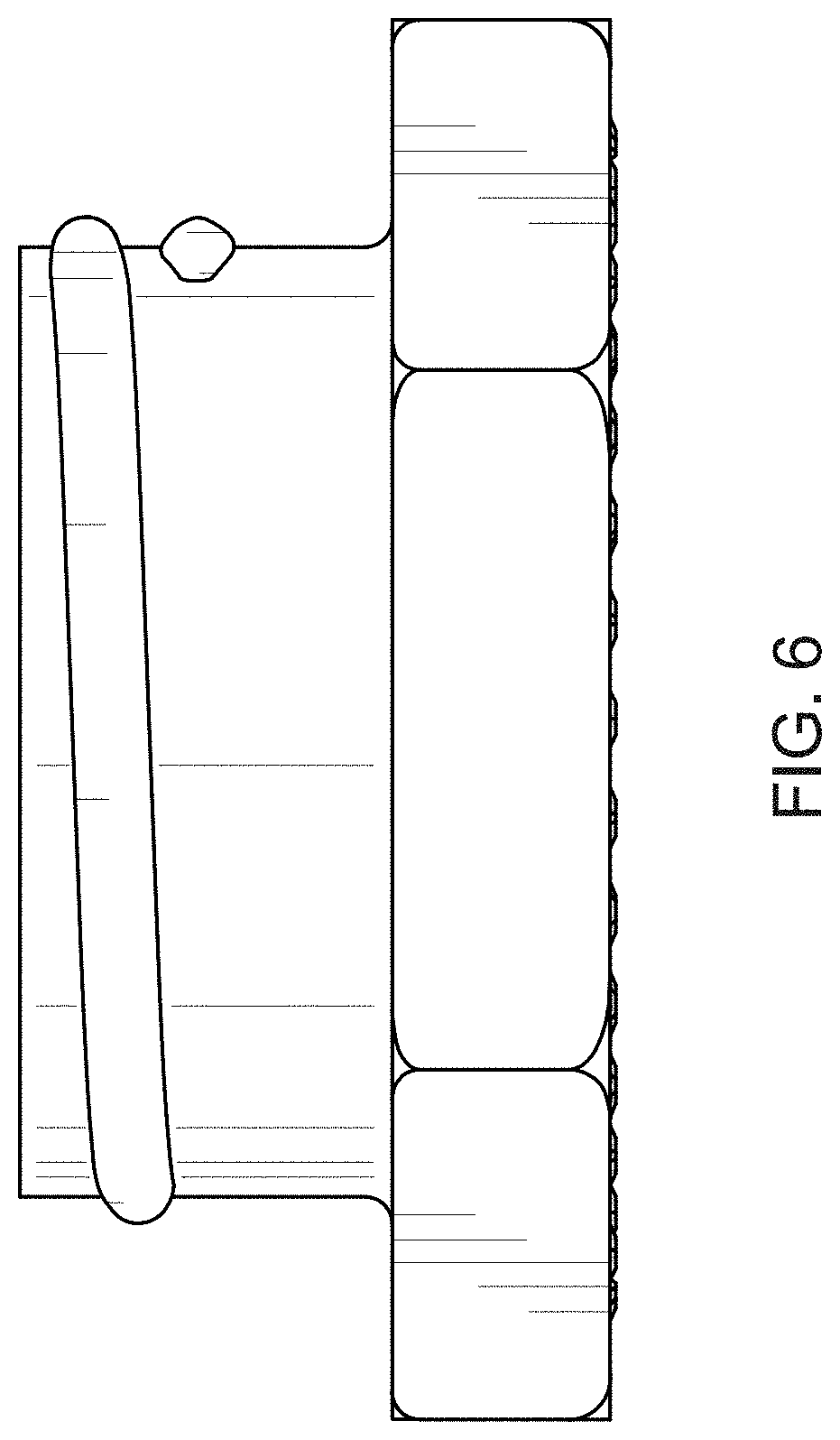 Patent USD1001637 Figure 6 – Container male cap