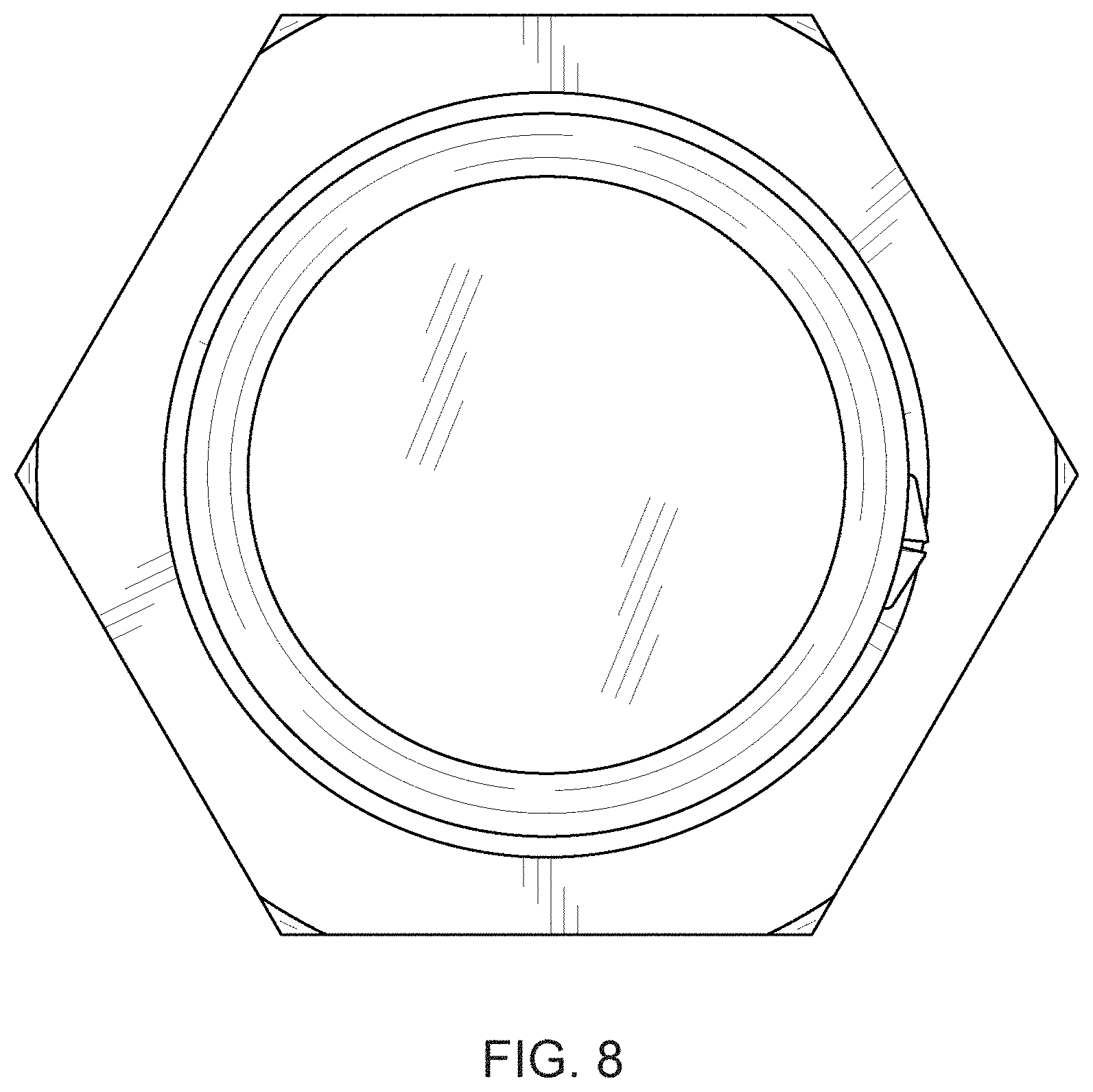 Patent USD1001637 Figure 8 – Container male cap