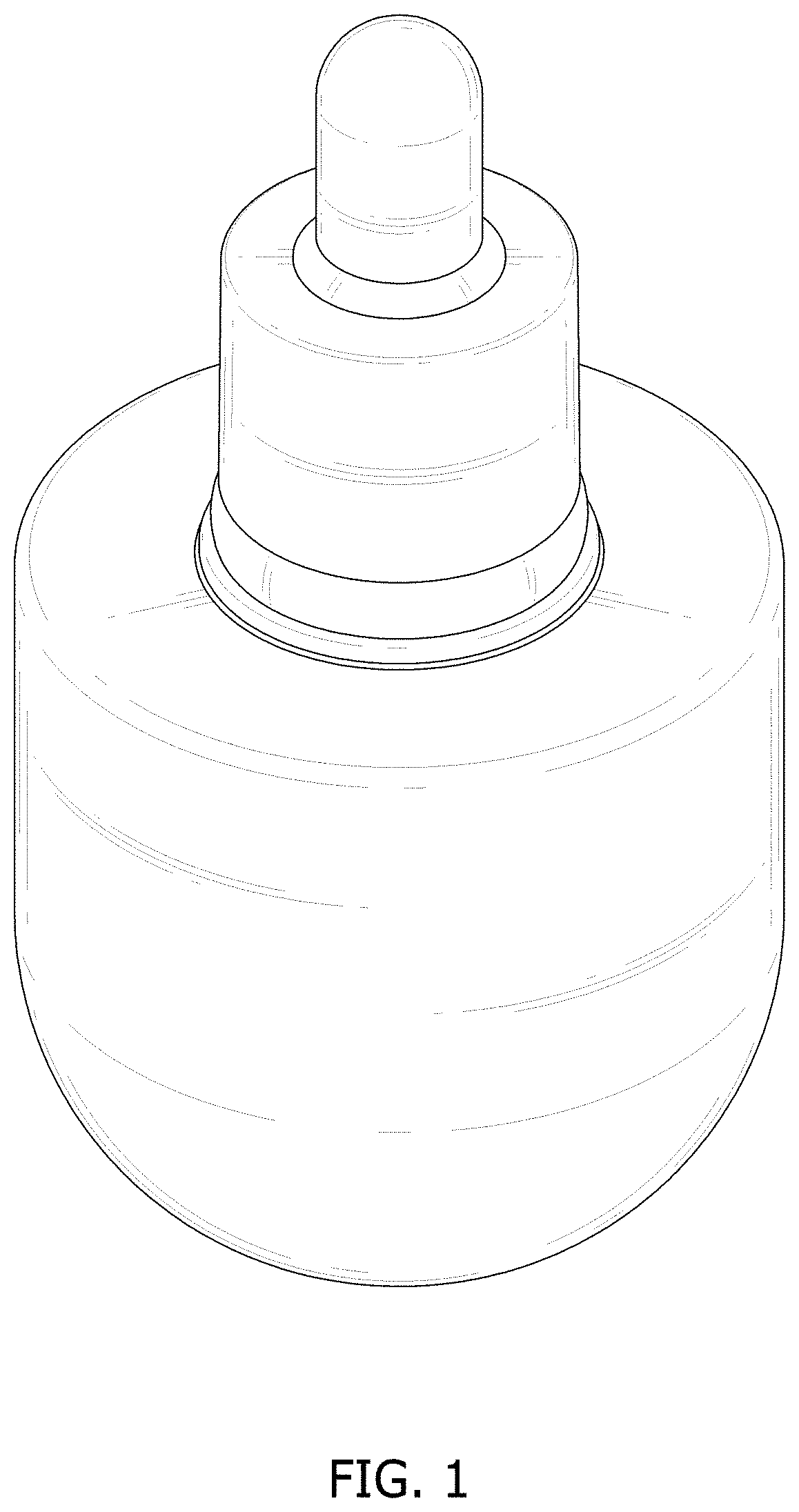 Patent USD1001640 Figure 1 – Cosmetics container