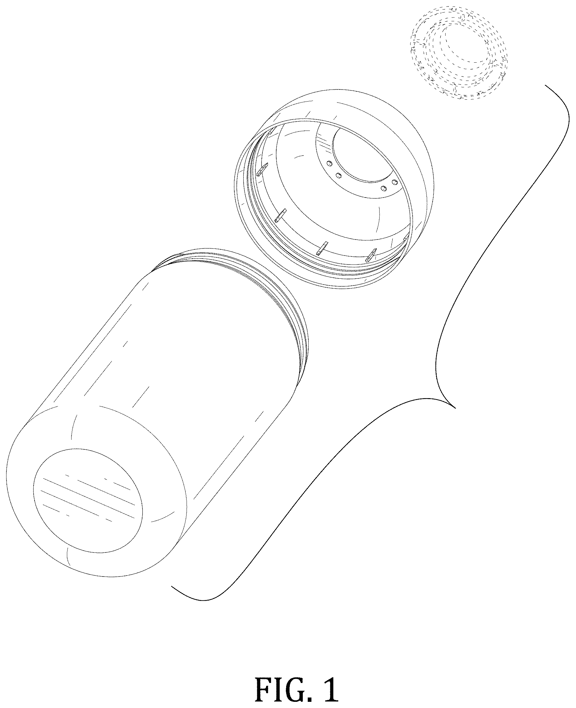Patent USD1001641 Figure 1 – Container