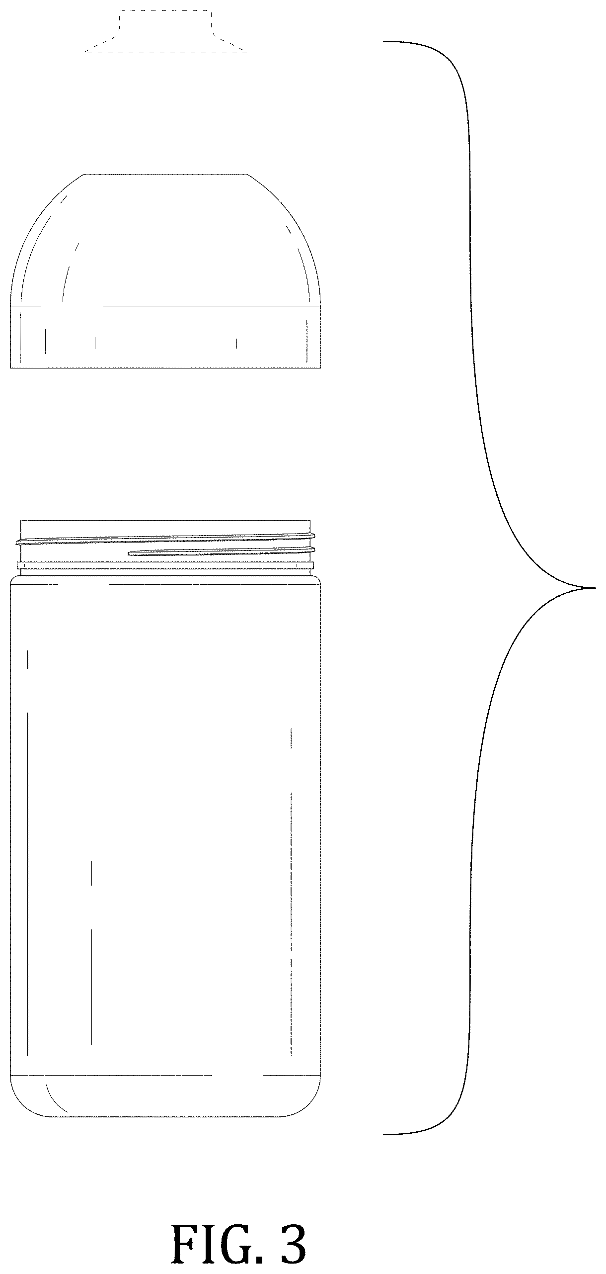 Patent USD1001641 Figure 3 – Container