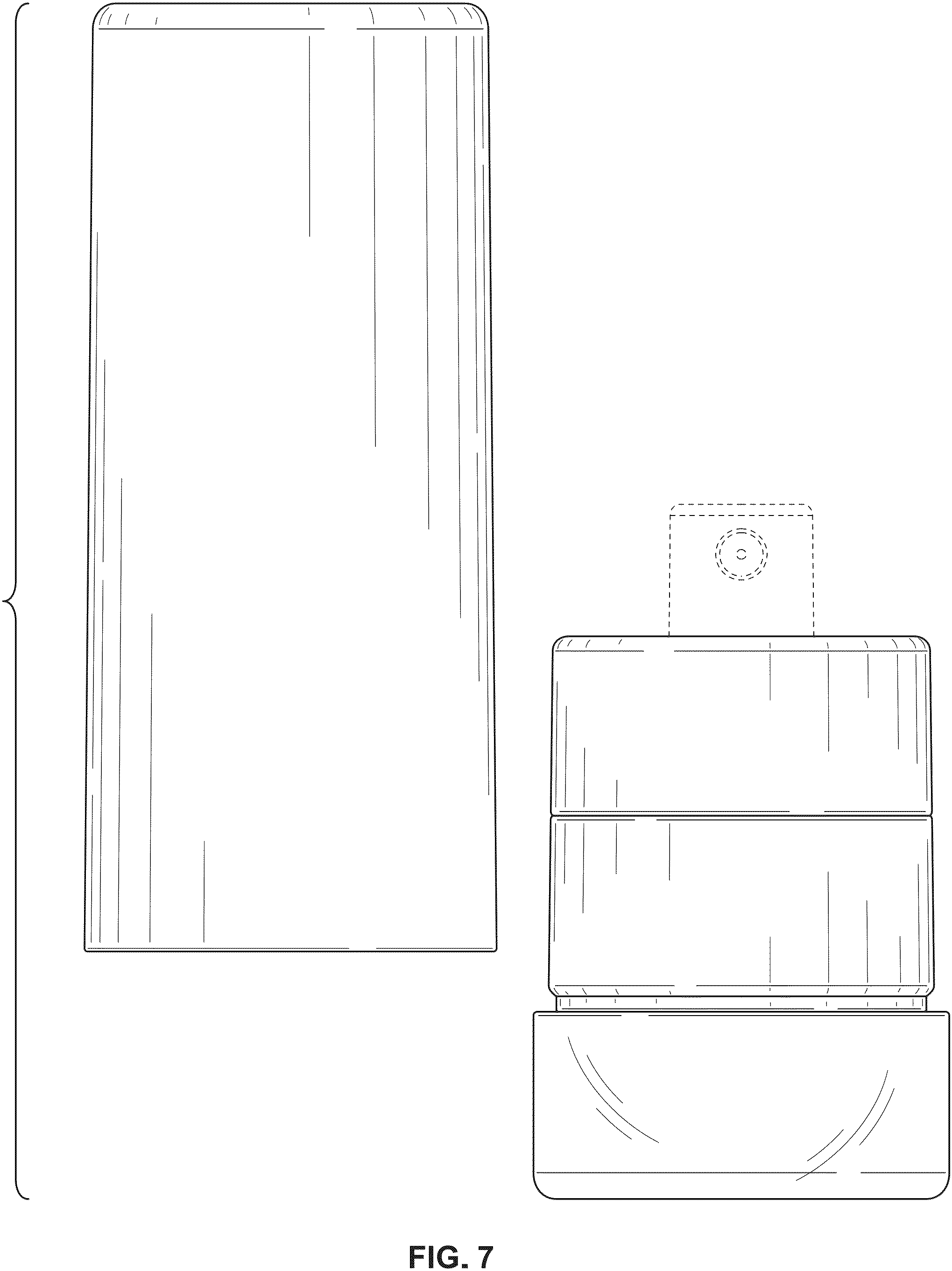 Patent USD1001647 Figure 7 – Eyewear cleaning kit container