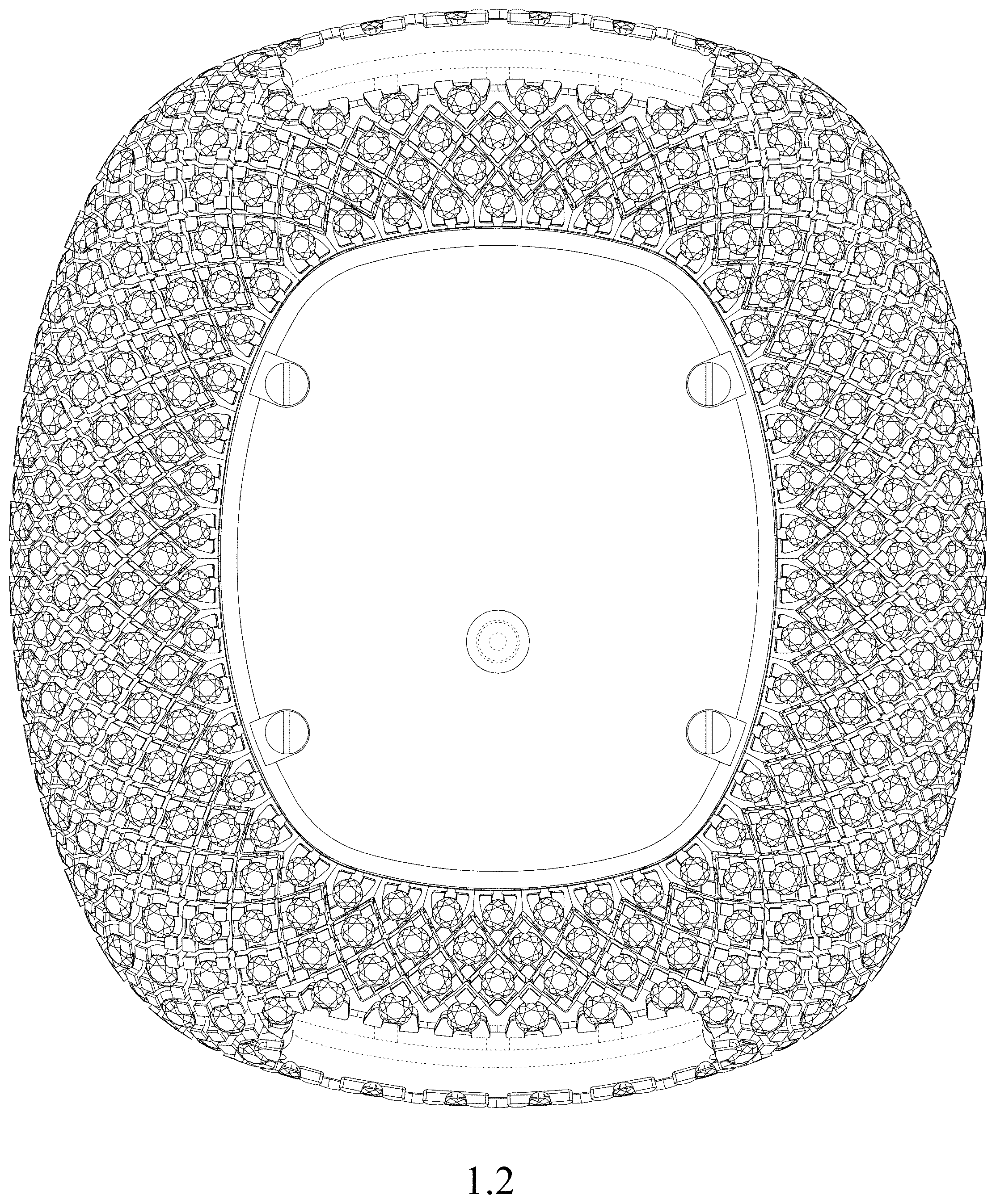 Patent USD1001653 Figure 2 – Watch case