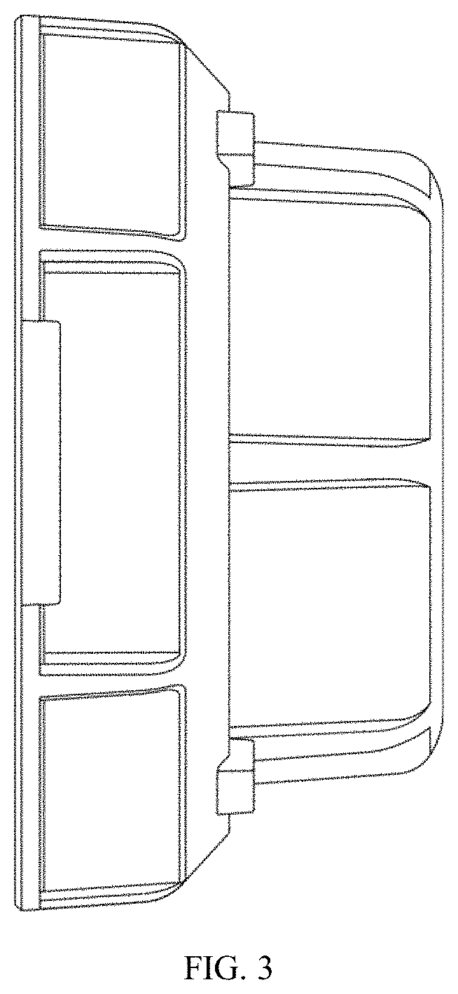 Patent USD1001658 Figure 3 – GPS tracking pod with mounting bracket