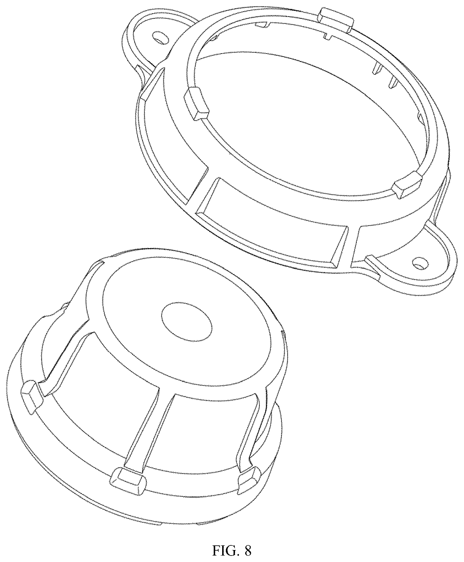 Patent USD1001658 Figure 7 – GPS tracking pod with mounting bracket