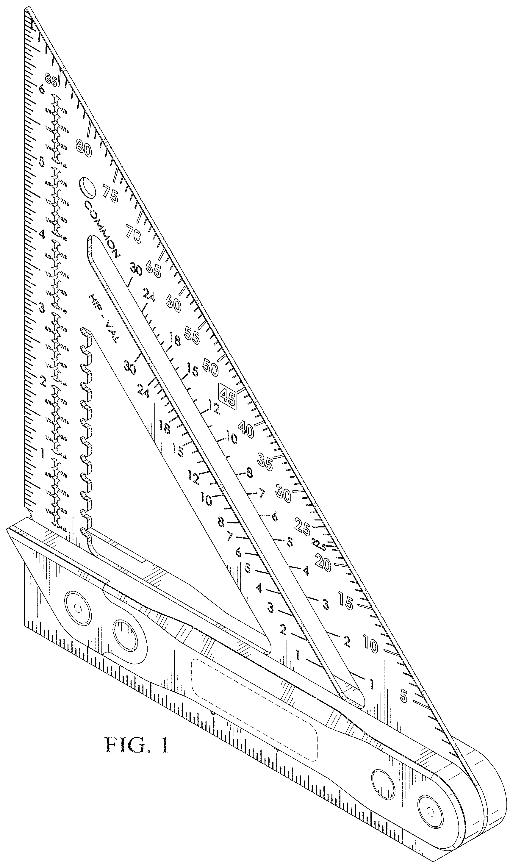 Patent USD1001660 Figure 1 – Carpenter square