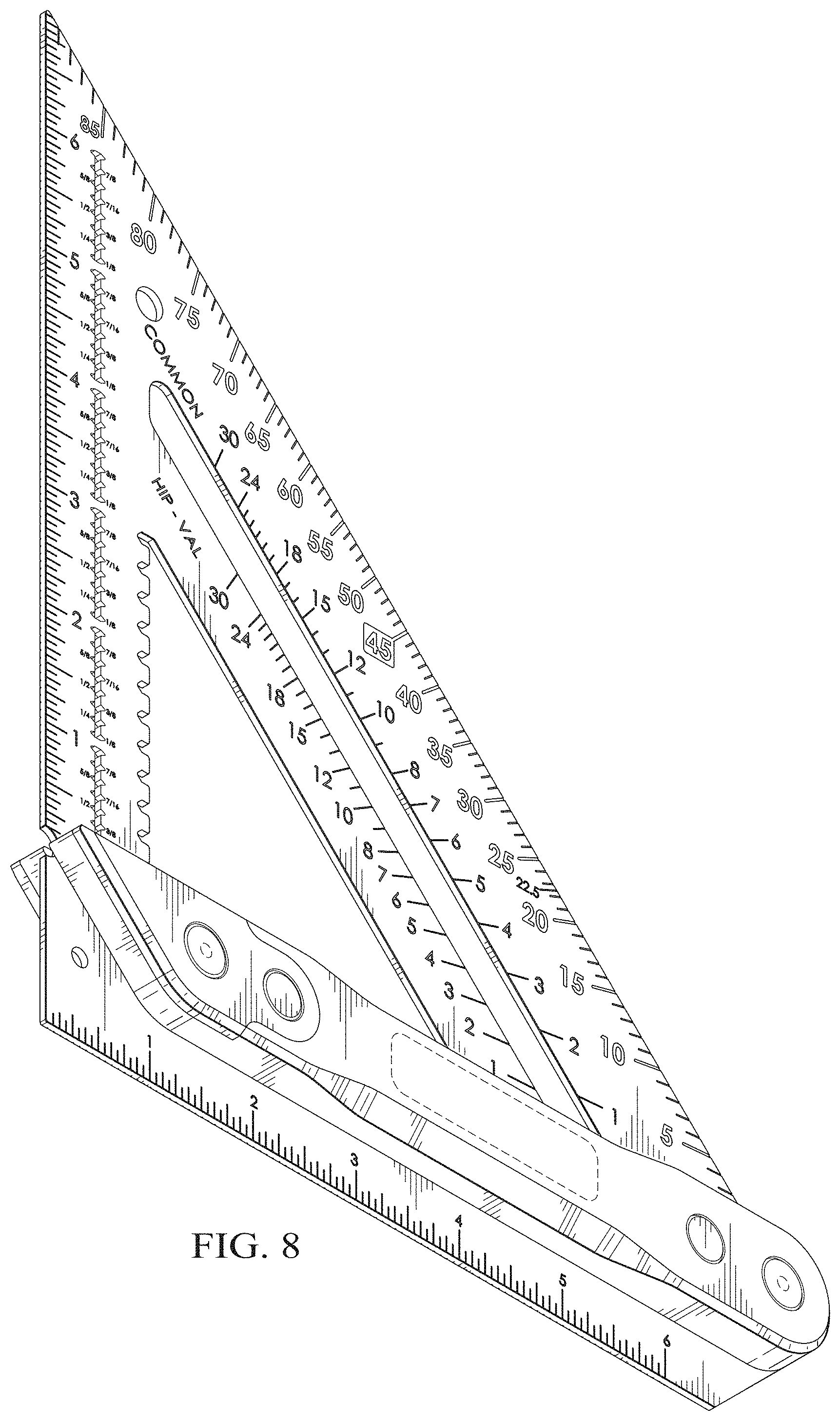 Patent USD1001660 Figure 6 – Carpenter square
