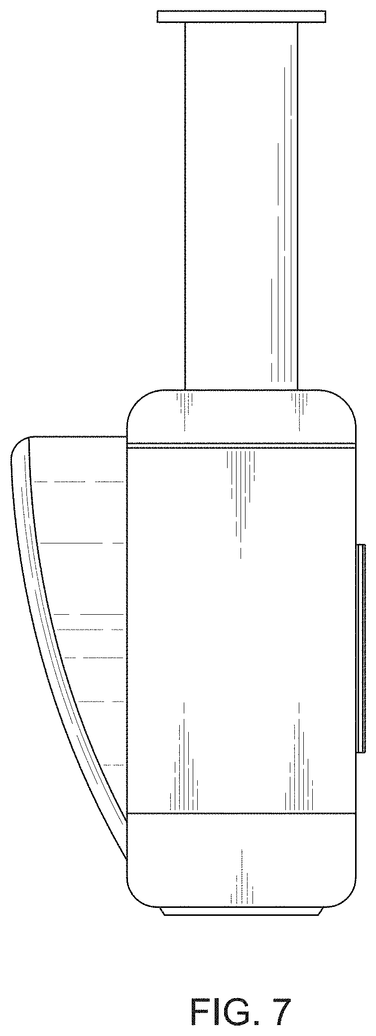 Patent USD1001661 Figure 7 – Measuring tape with pencil sharpener