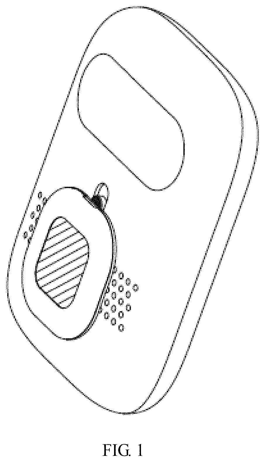 Patent USD1001662 Figure 1 – Smart entrance guard with portable tracker
