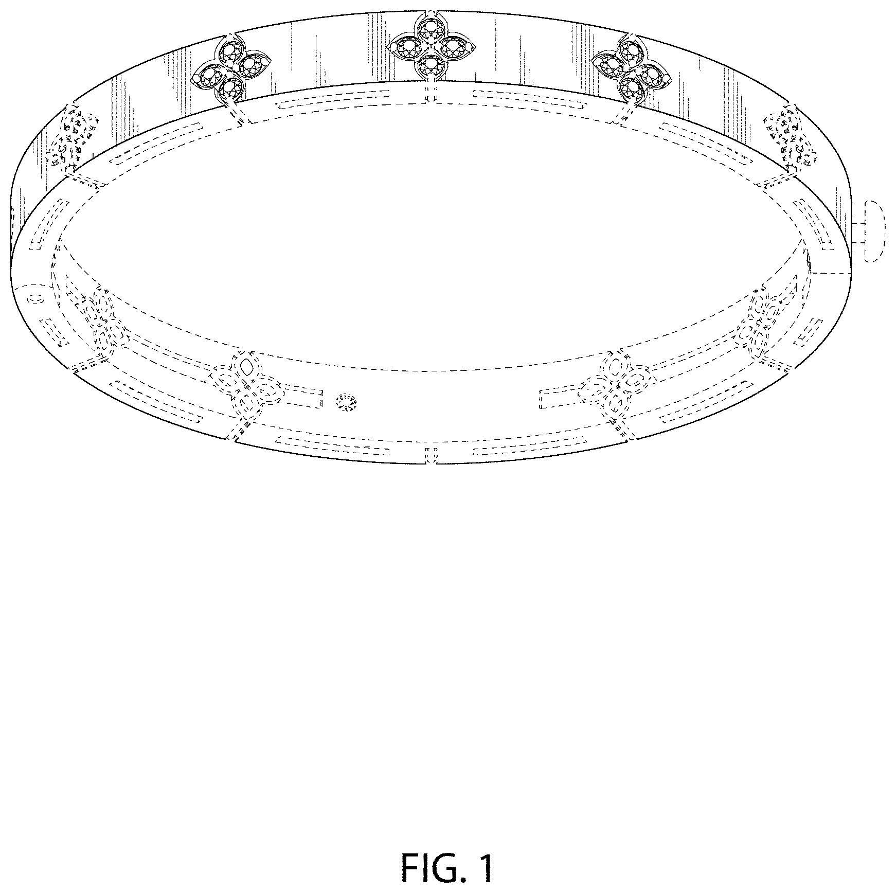 Patent USD1001666 Figure 1 – Article of jewelry