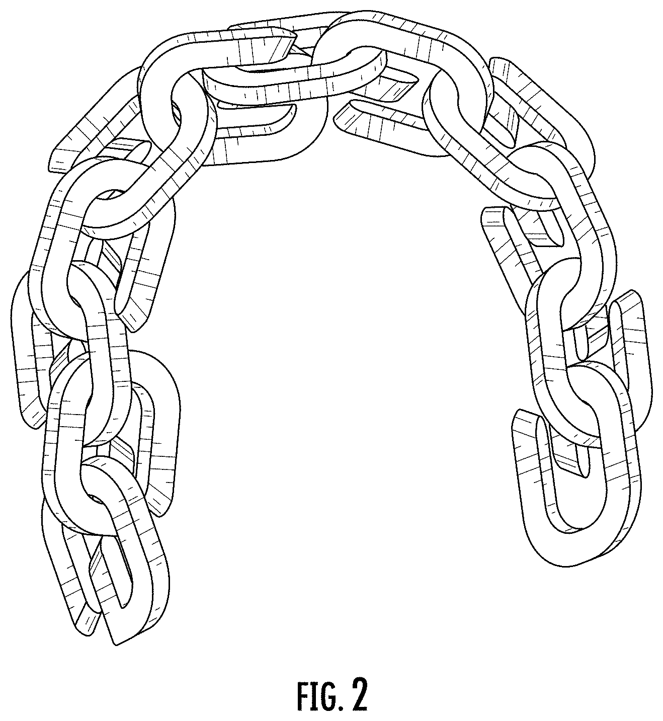 Patent USD1001667 Figure 2 – Jewelry chain
