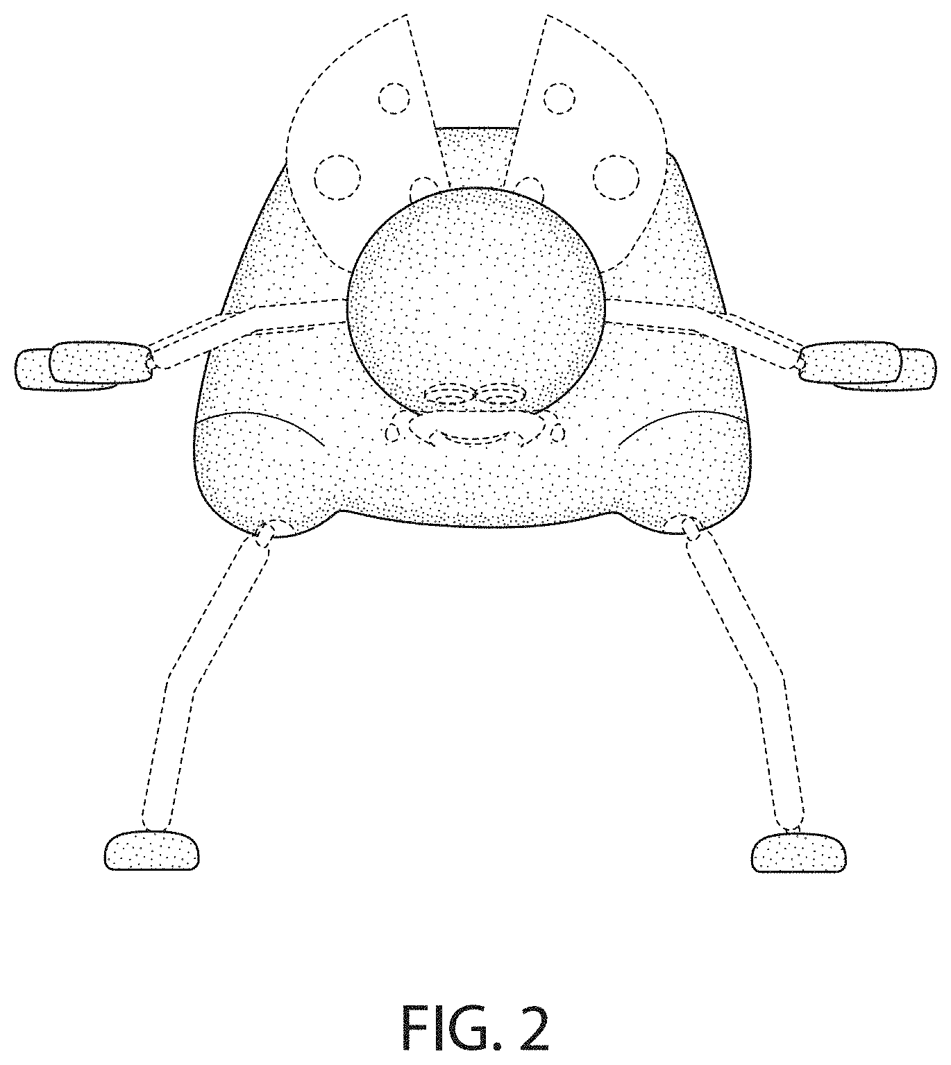 Patent USD1001673 Figure 2 – Poseable animal figurine