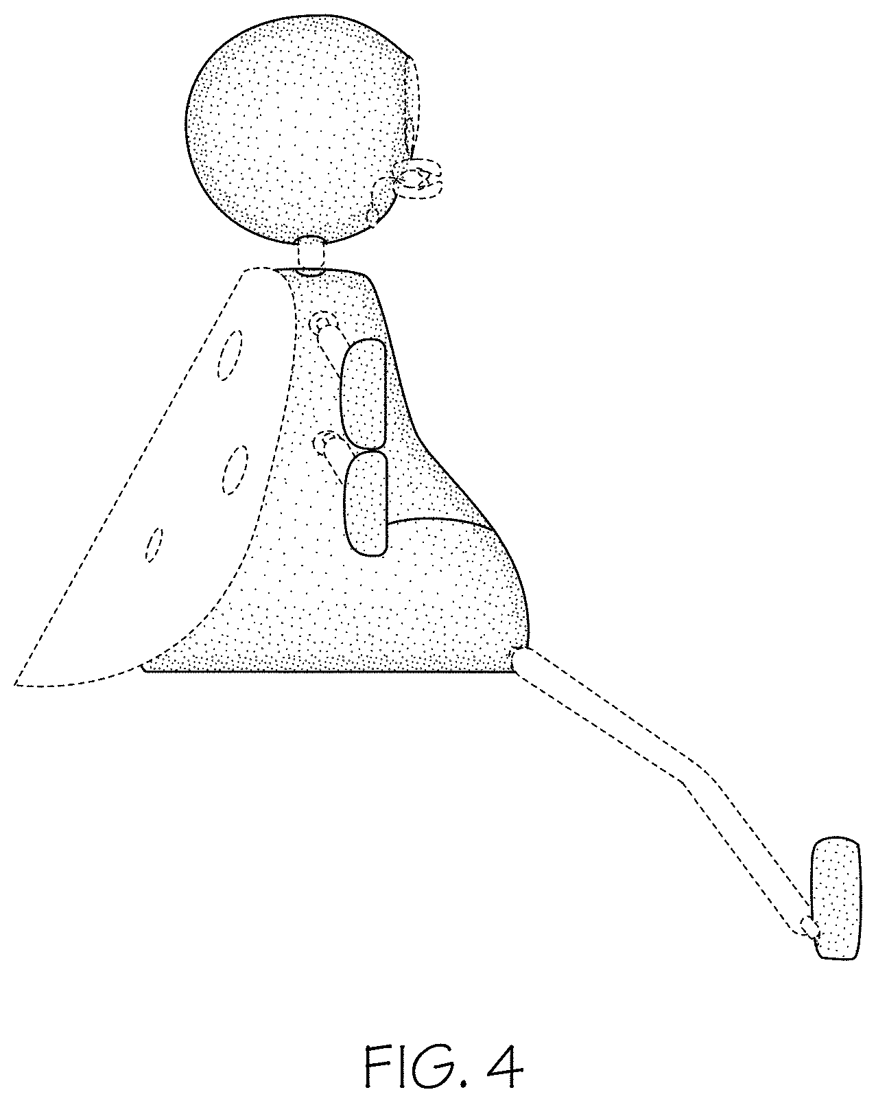 Patent USD1001673 Figure 4 – Poseable animal figurine