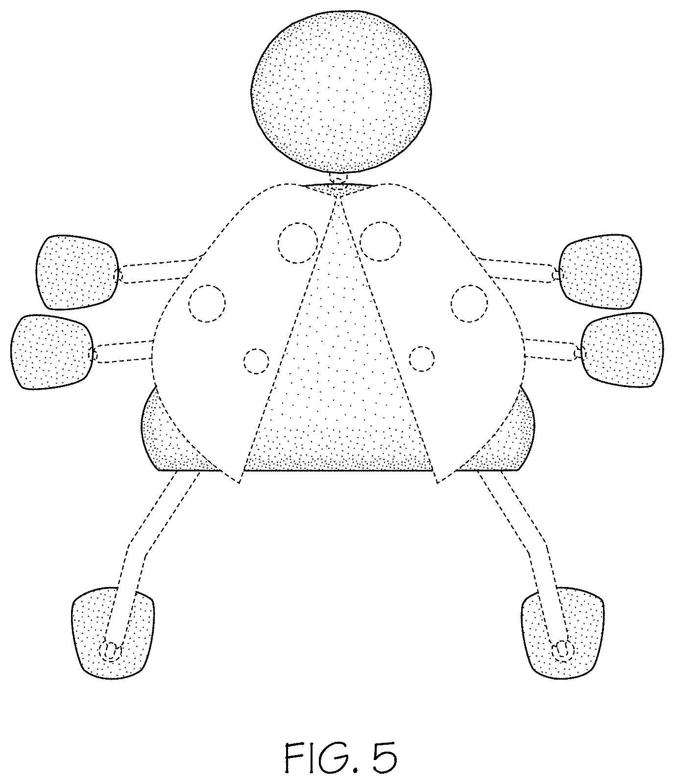 Patent USD1001673 Figure 5 – Poseable animal figurine
