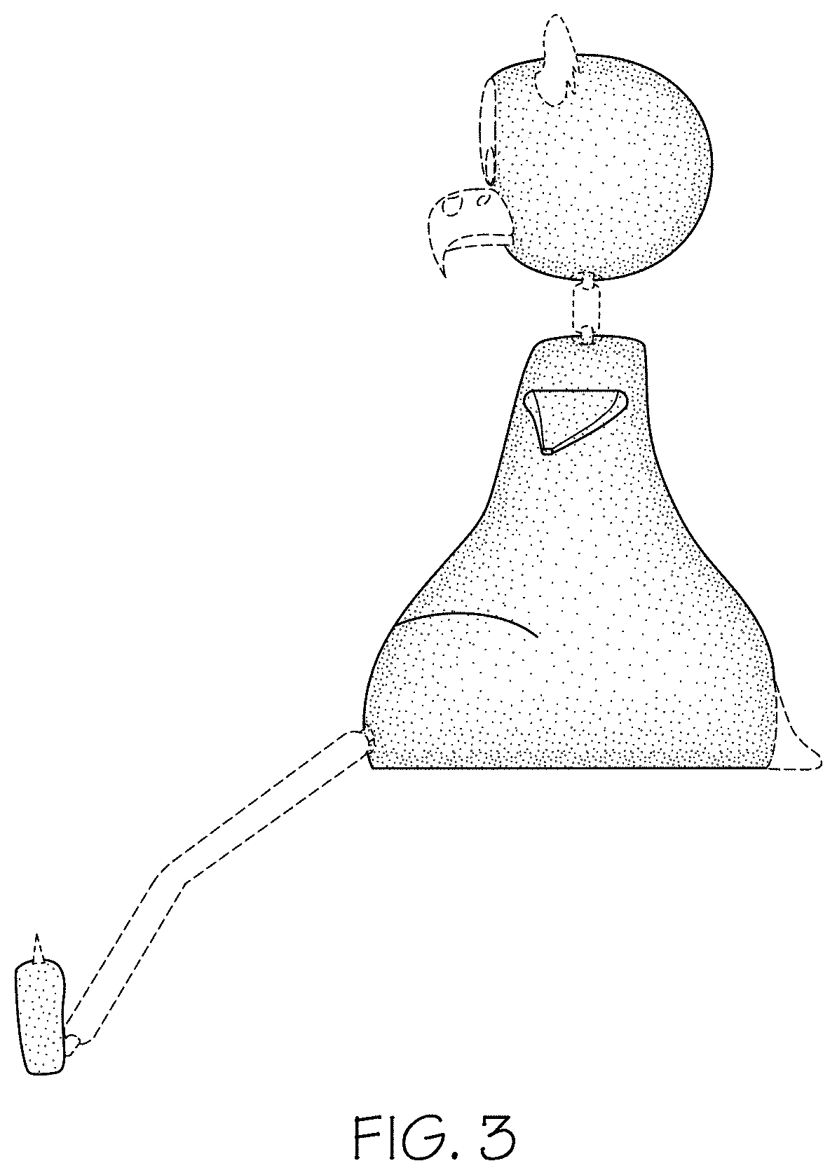 Patent USD1001674 Figure 3 – Poseable animal figurine