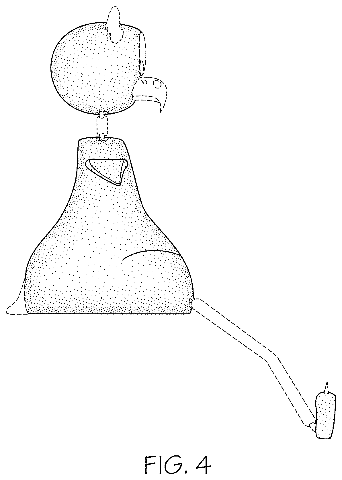 Patent USD1001674 Figure 4 – Poseable animal figurine