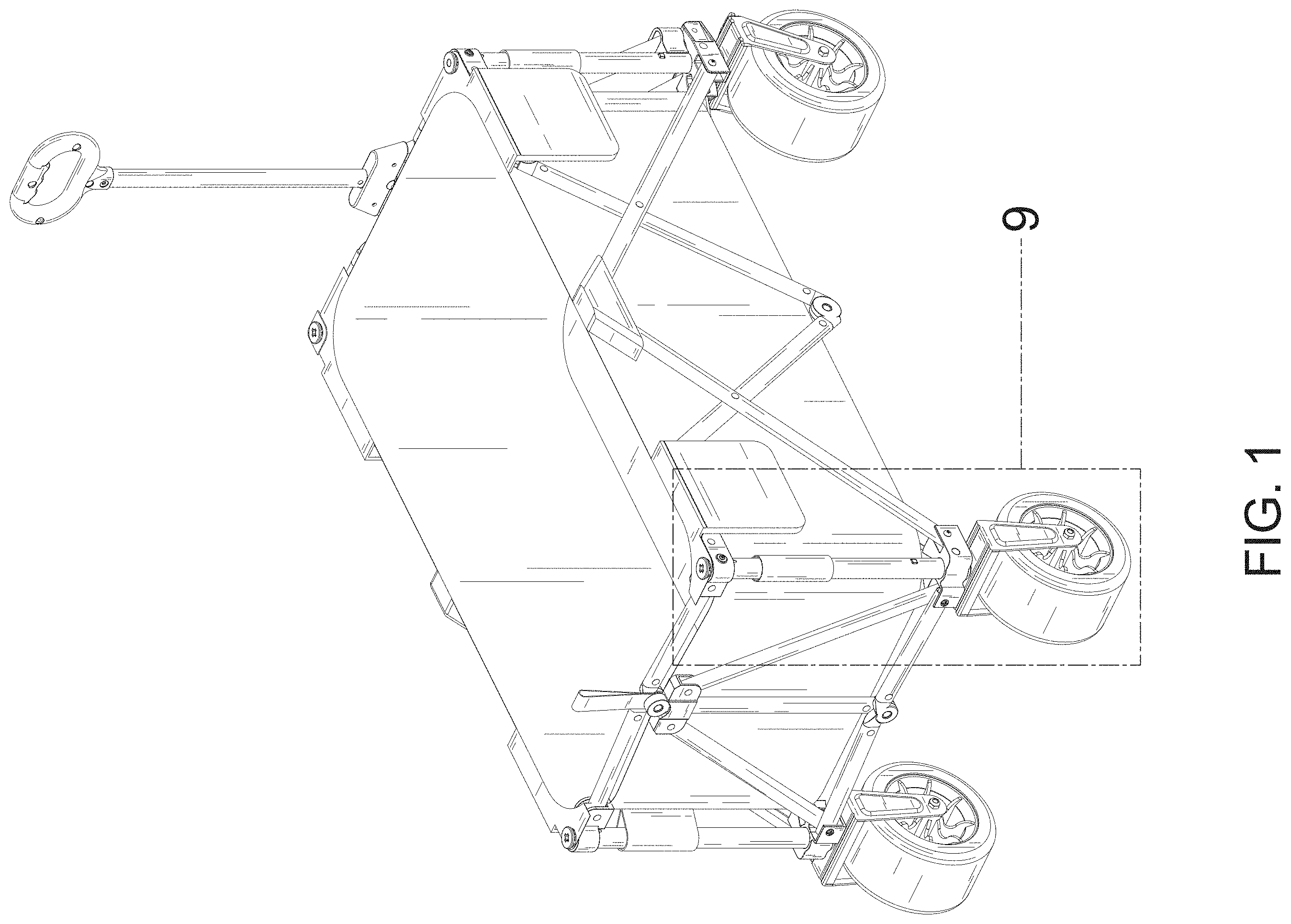 Patent USD1001679 — Wagon — Figure 1