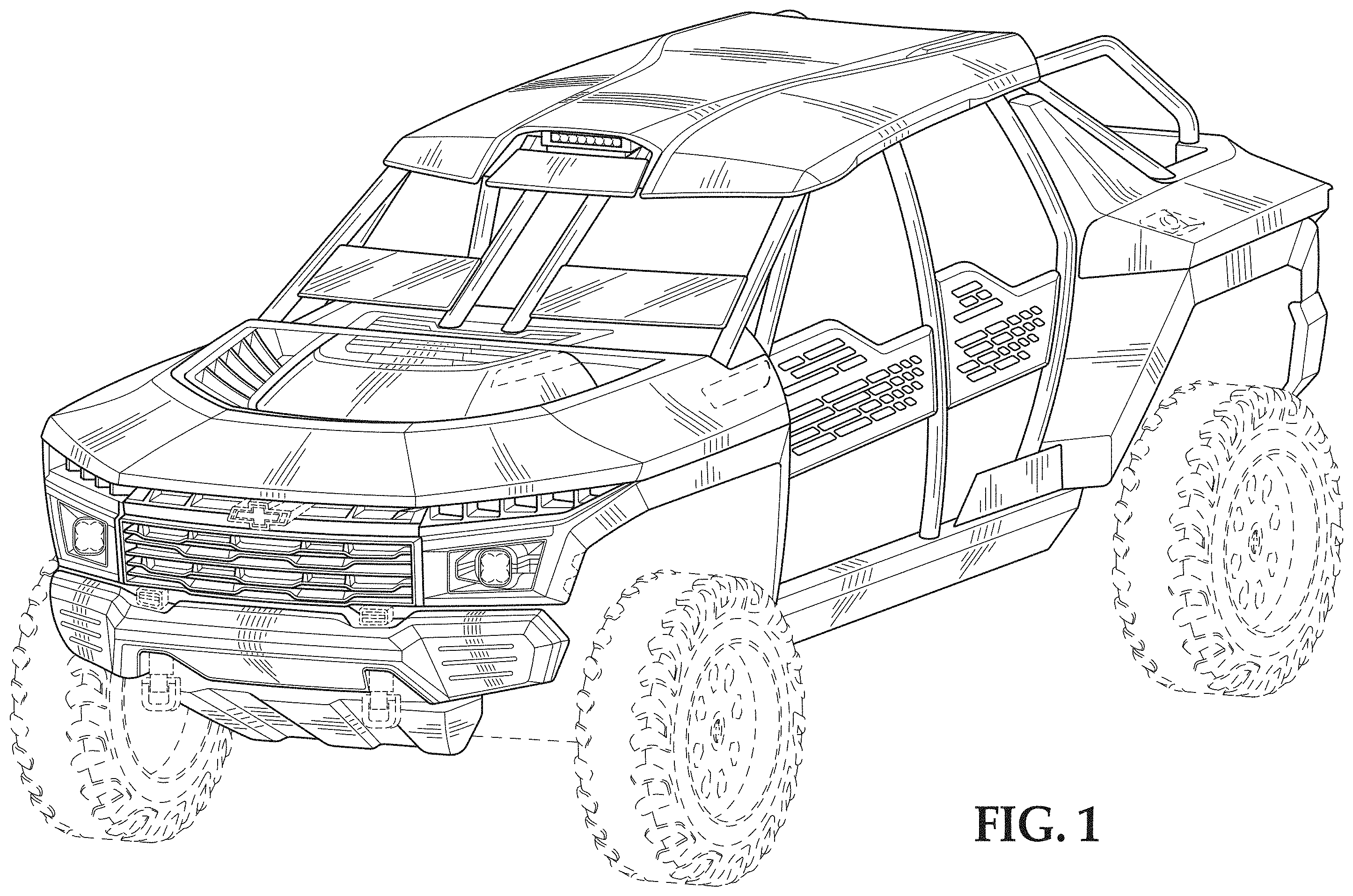 Patent USD1001680 — Vehicle, toy replica, and/or other replica — Figure 1