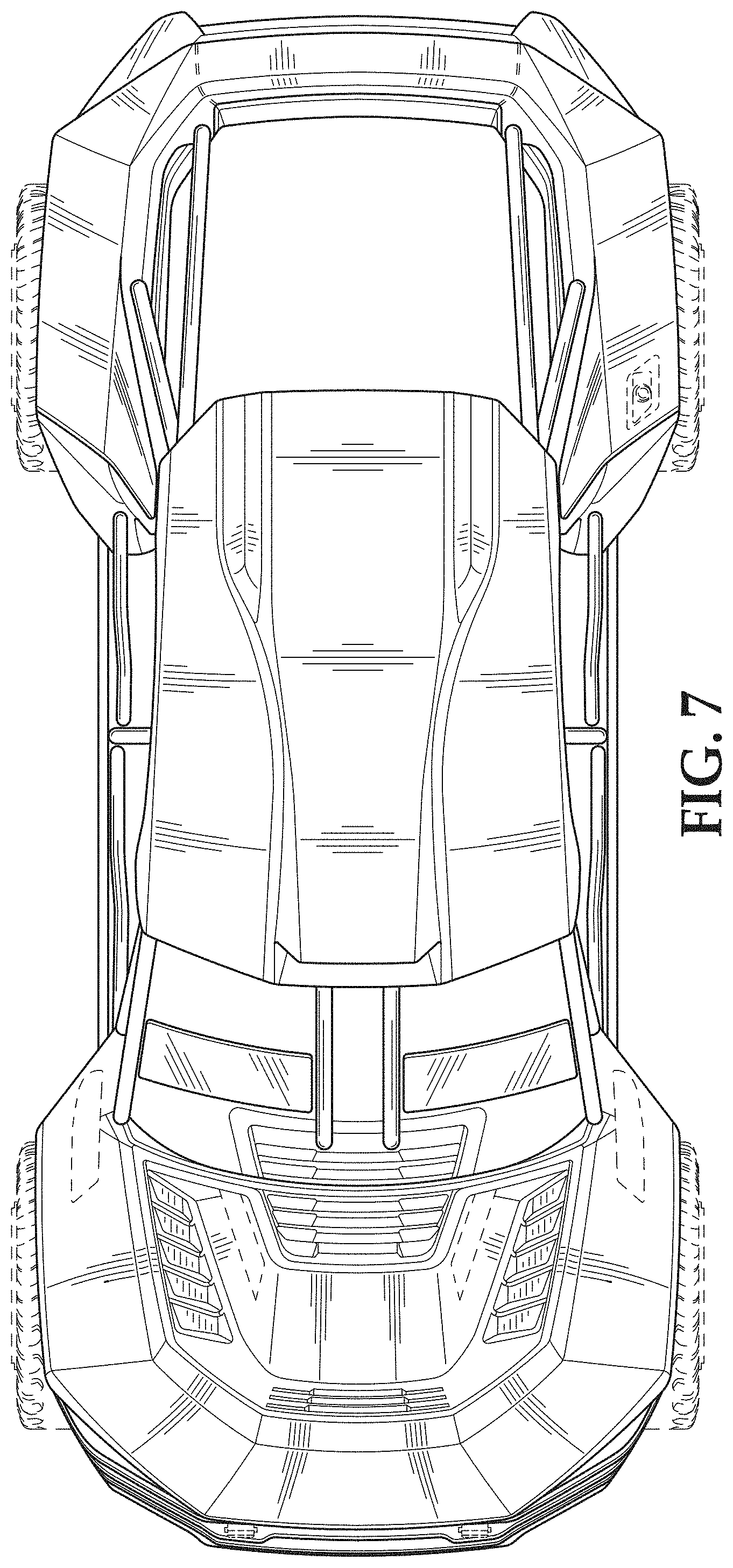 Patent USD1001680 Figure 7 – Vehicle, toy replica, and/or other replica