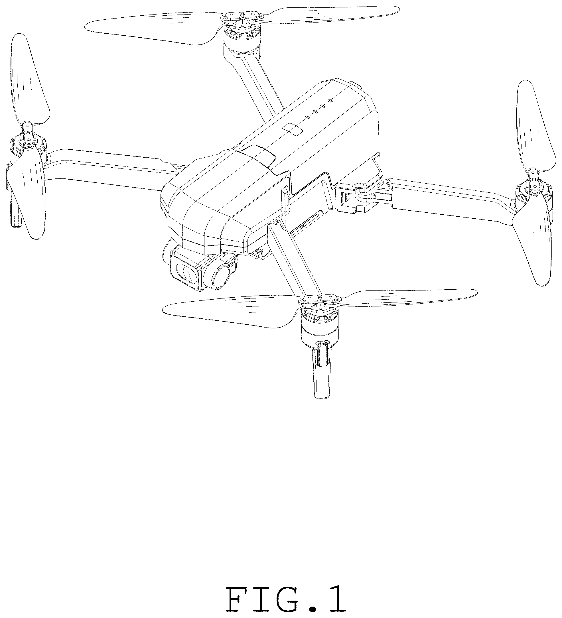 Patent USD1001681 — Drone — Figure 1