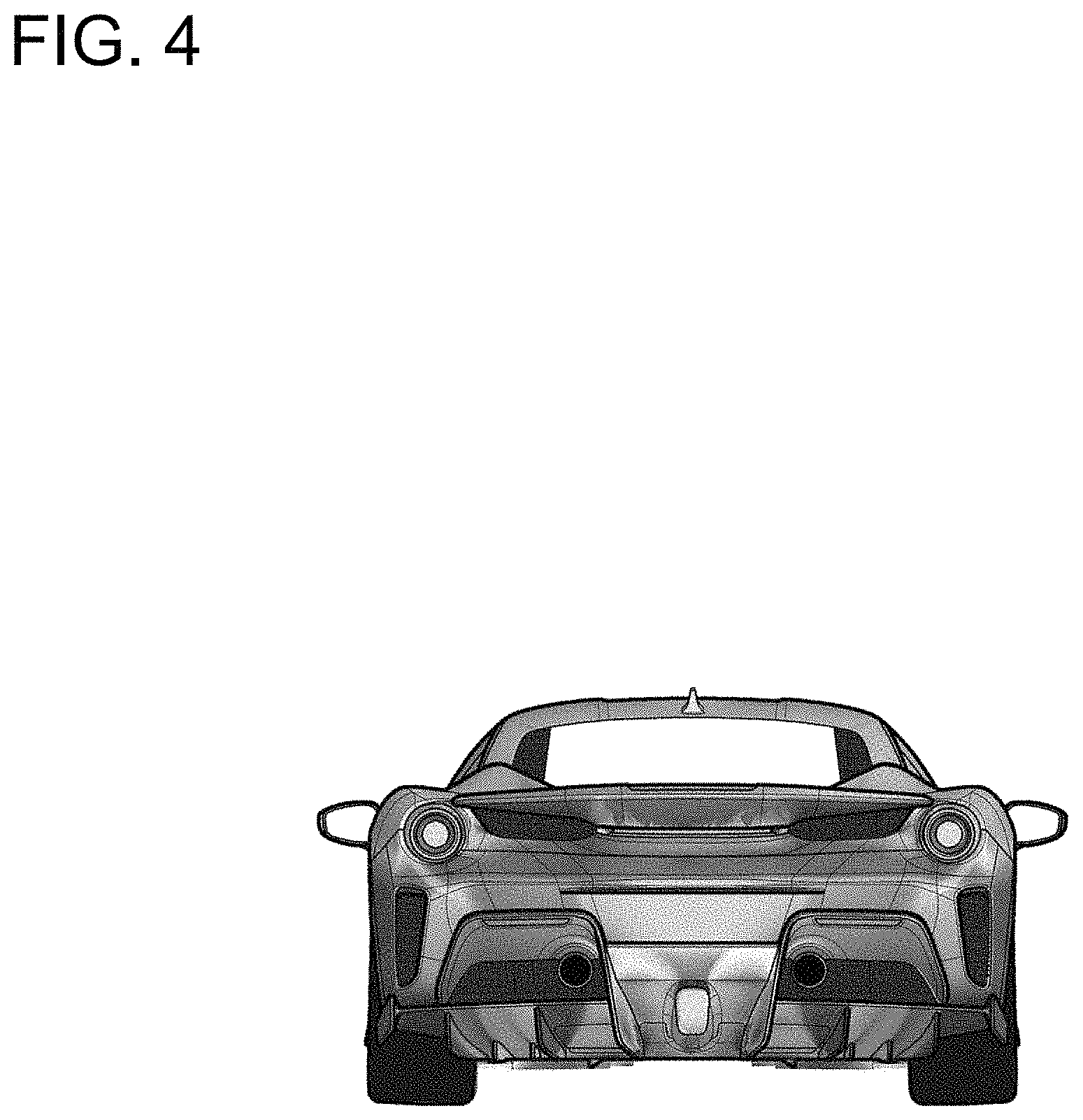 Patent USD1001683 Figure 4 – Car with surface ornamentation
